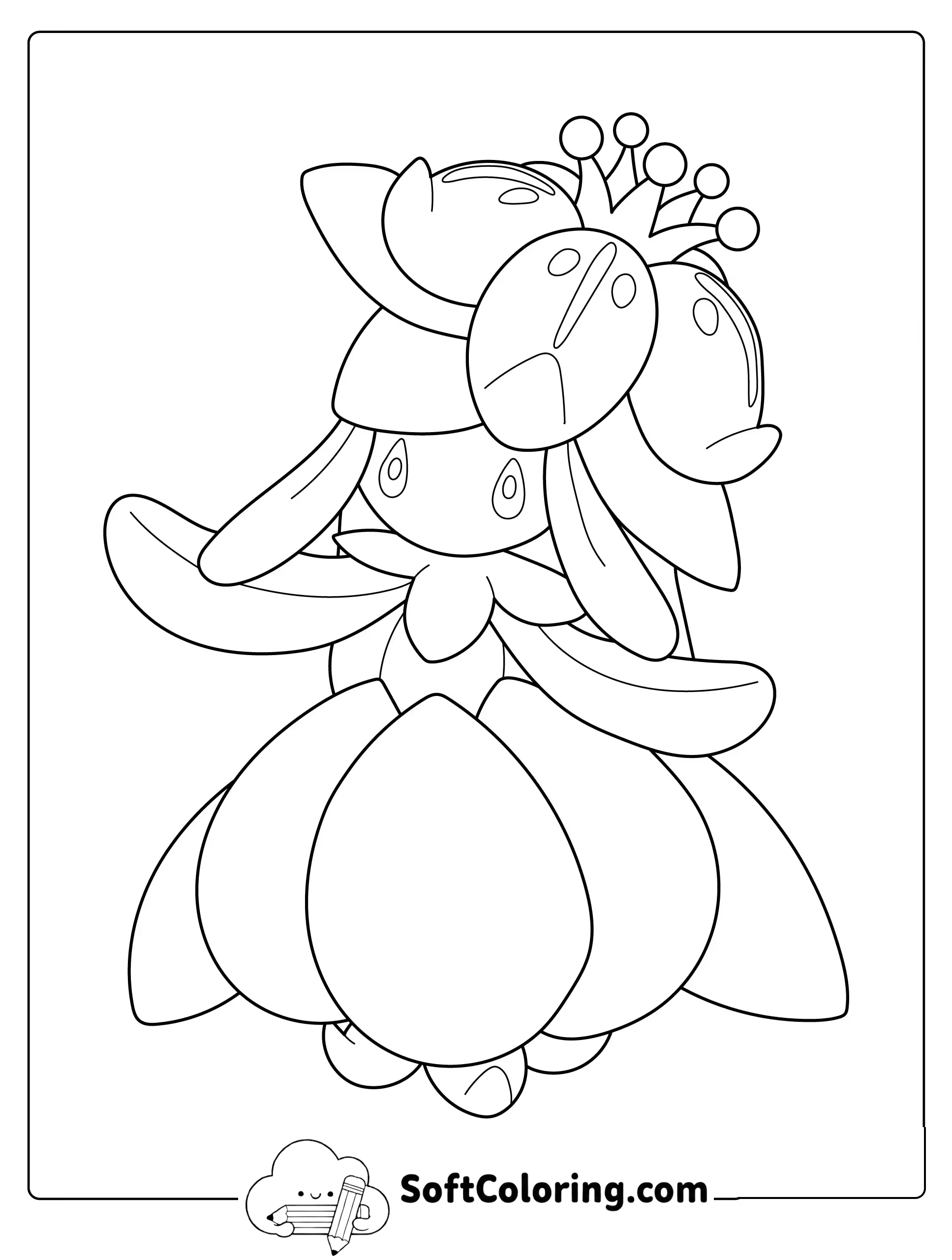 Pokemon Lilligant Standing Gracefully