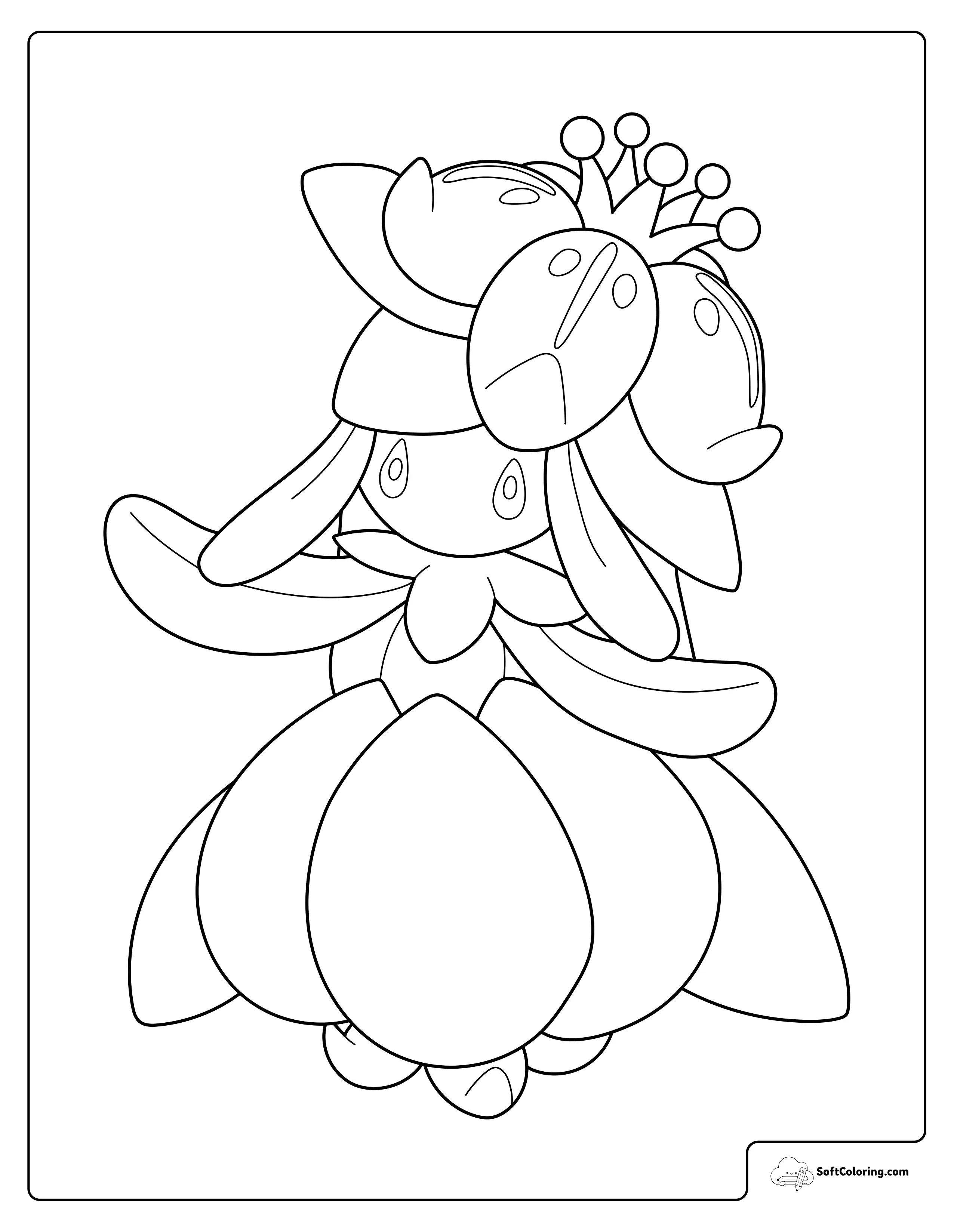 Pokemon Lilligant Standing Gracefully