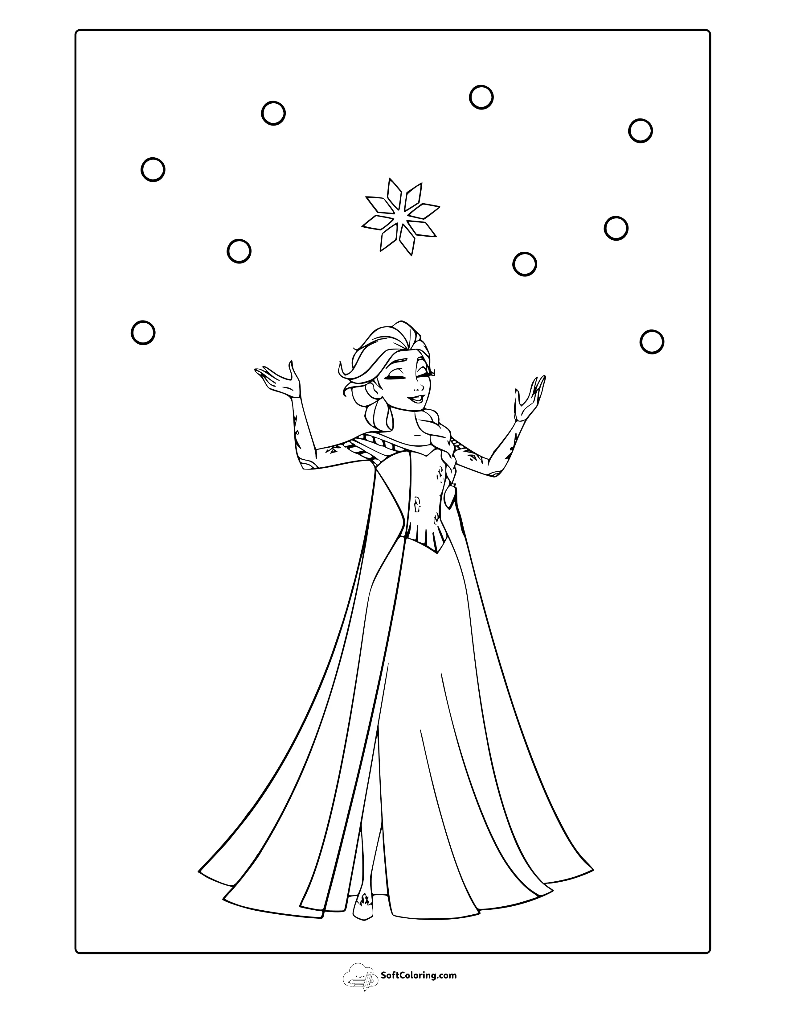 Princess Elsa Coloring Page