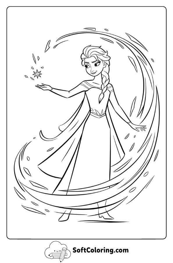 Queen Elsa Casting Ice Magic