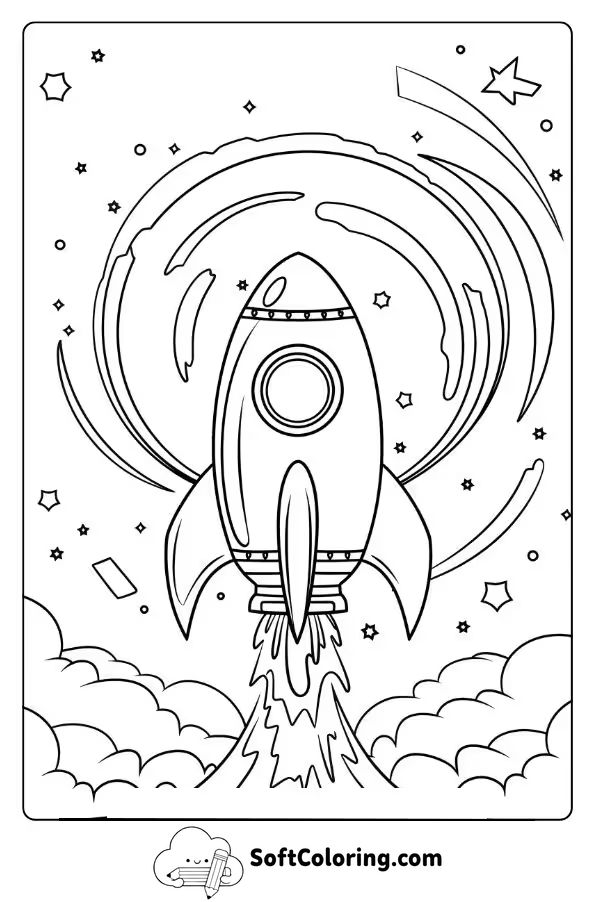 Rocket Blasting Off to a New Dimension