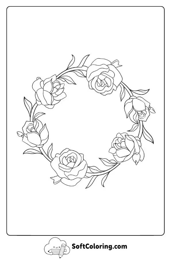 Roses in a Delicate Wreath