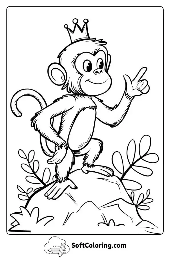 Royal Monkey Overlooking His Kingdom