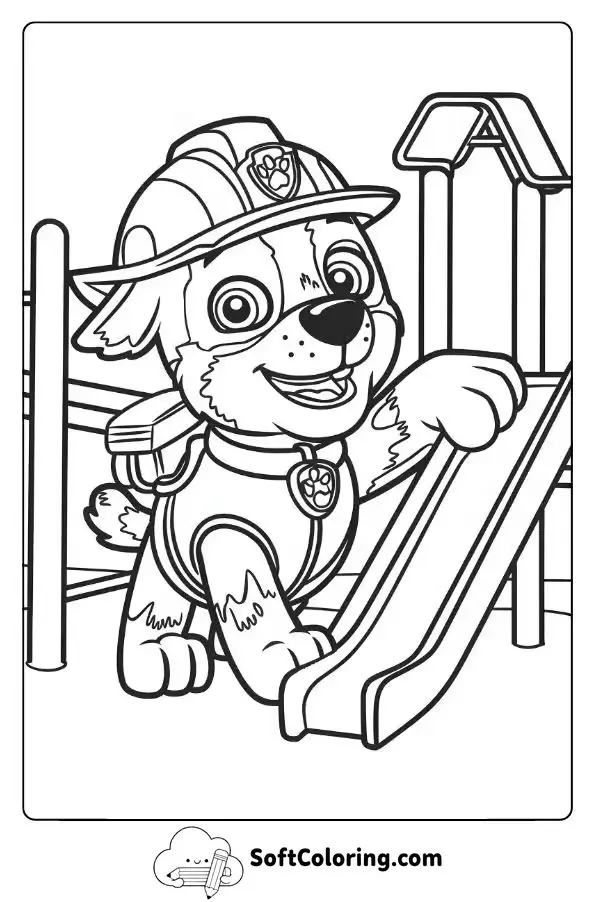 Rocky Builds A New Playground