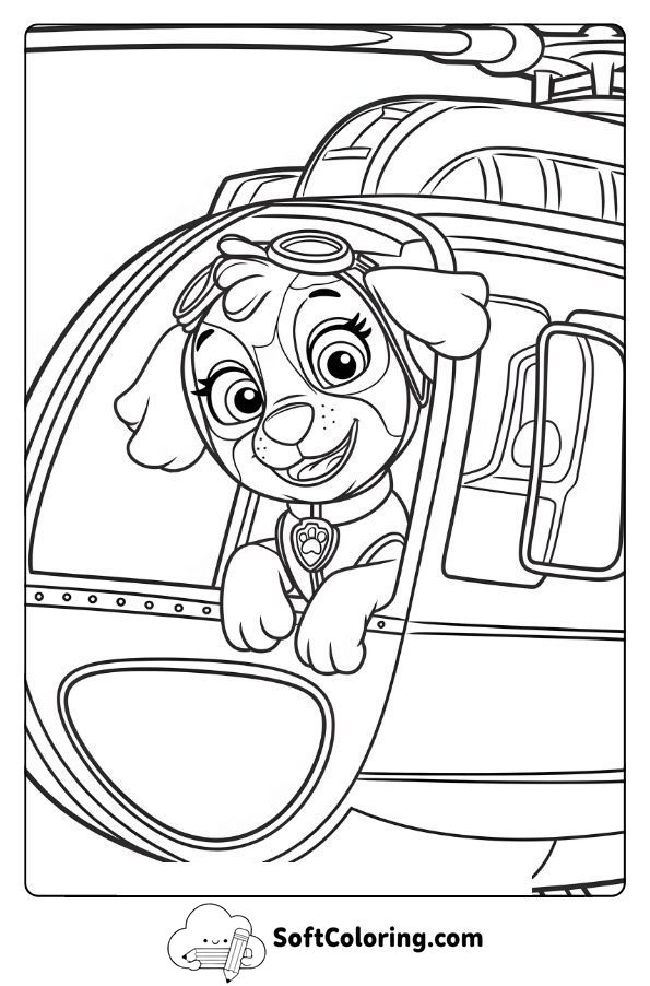 Skye Soars High in Her Helicopter