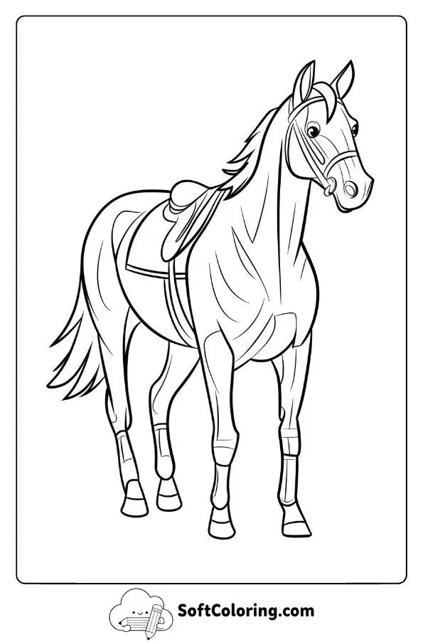 Sleek Thoroughbred Ready To Race