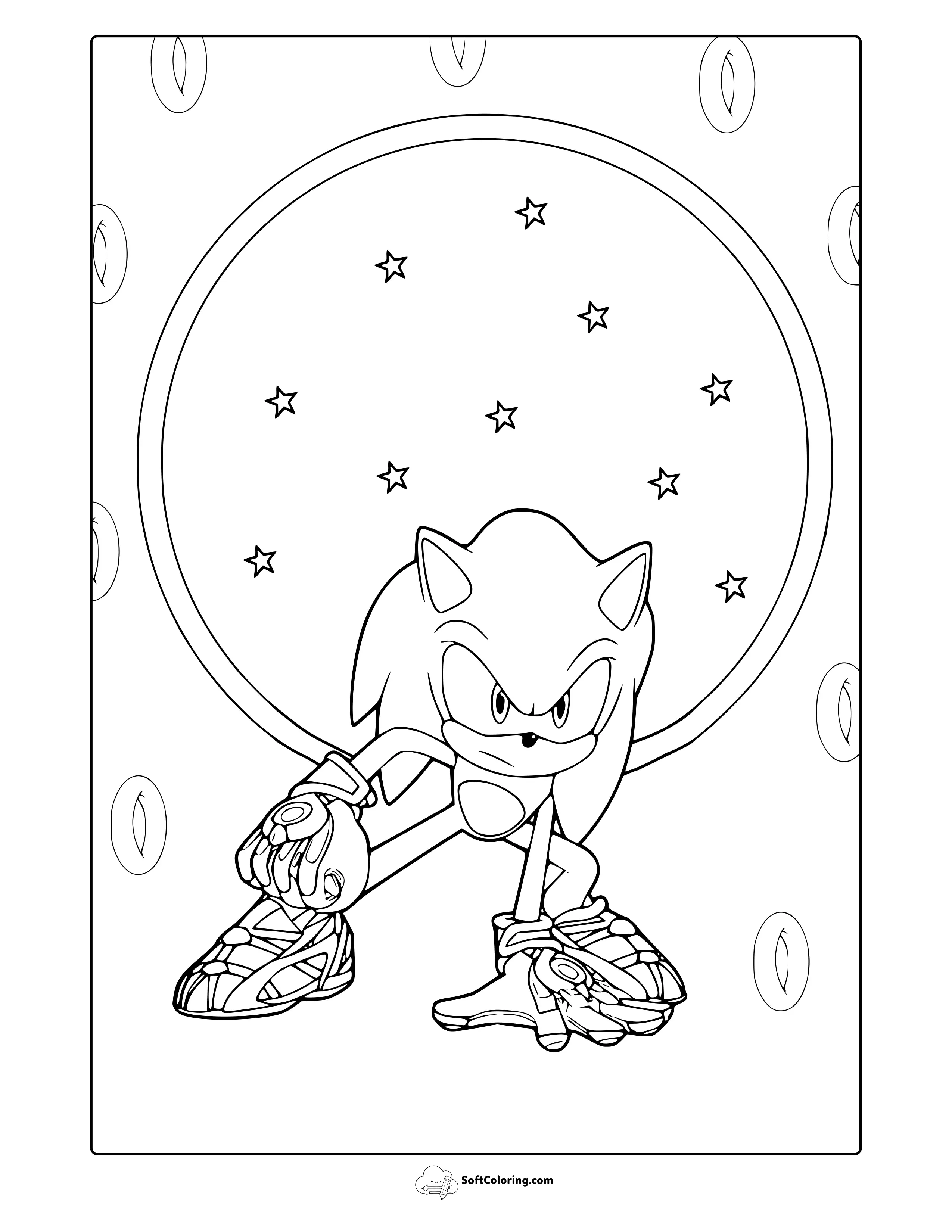Sonic Prime Coloring Page