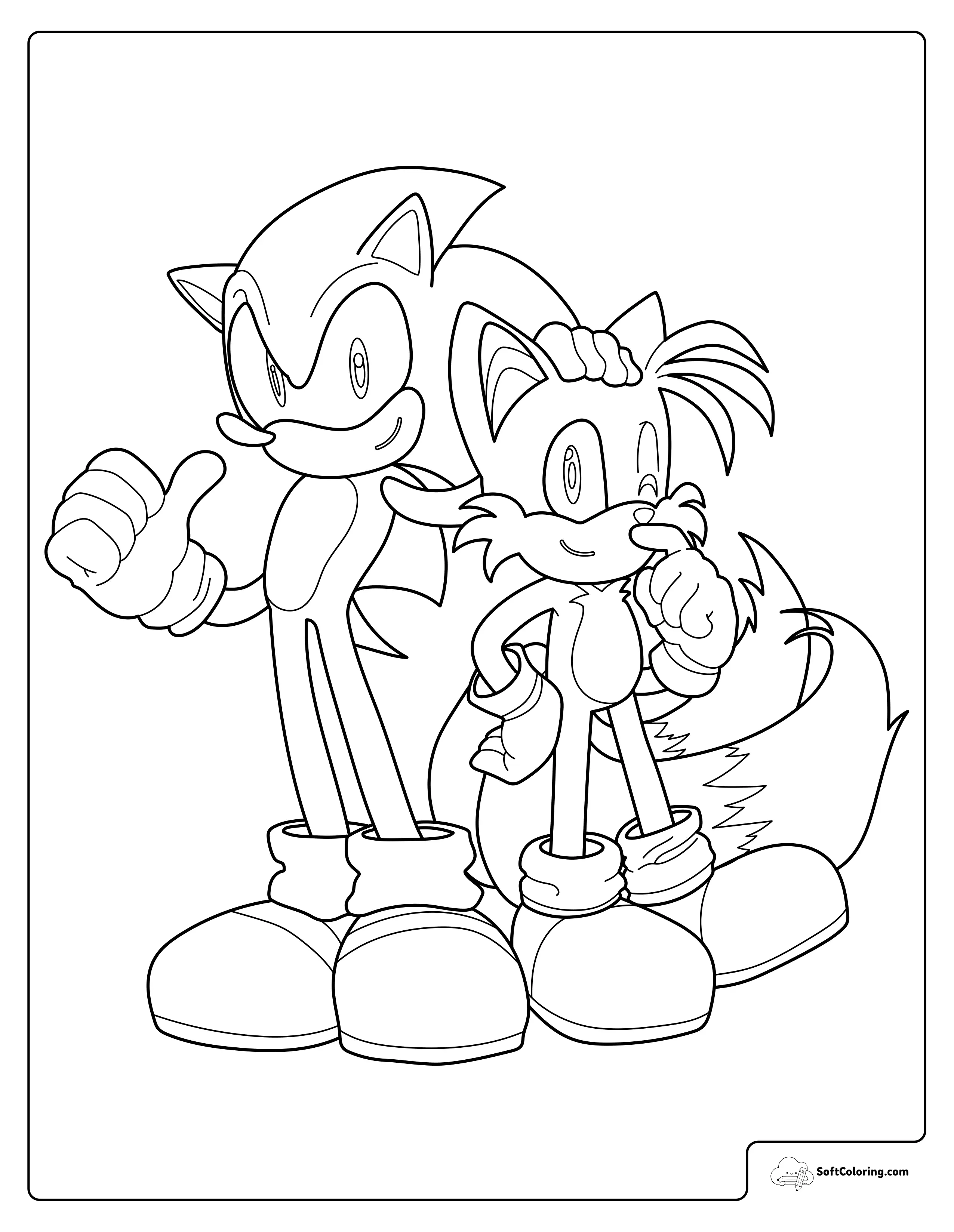 Sonic And Tails Standing Together