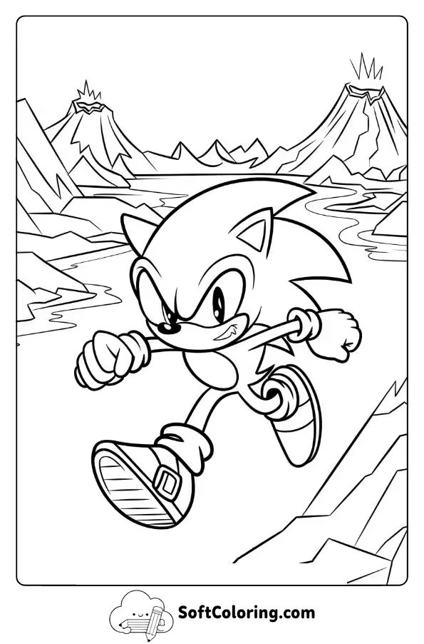 Sonic in the Fiery Depths of Volcano Valley