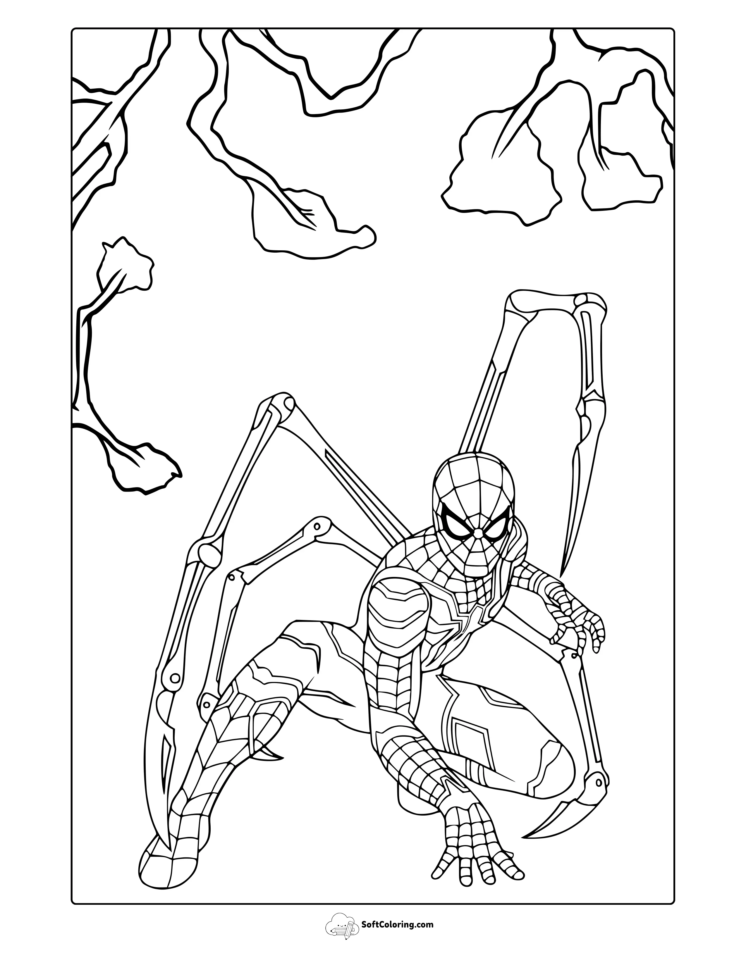 Spider-Man No Way Home Coloring Page