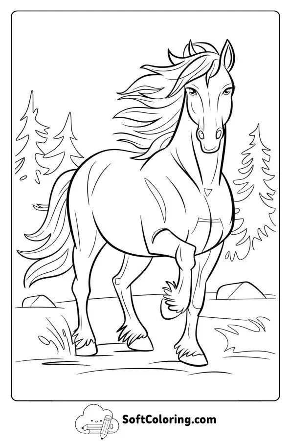 Spirit Showing Bravery In The Wilderness