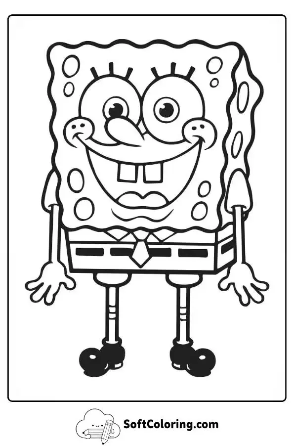 Spongebob Squarepants Easy Outline For Coloring