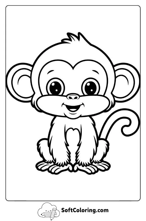 Standing Cute Monkey