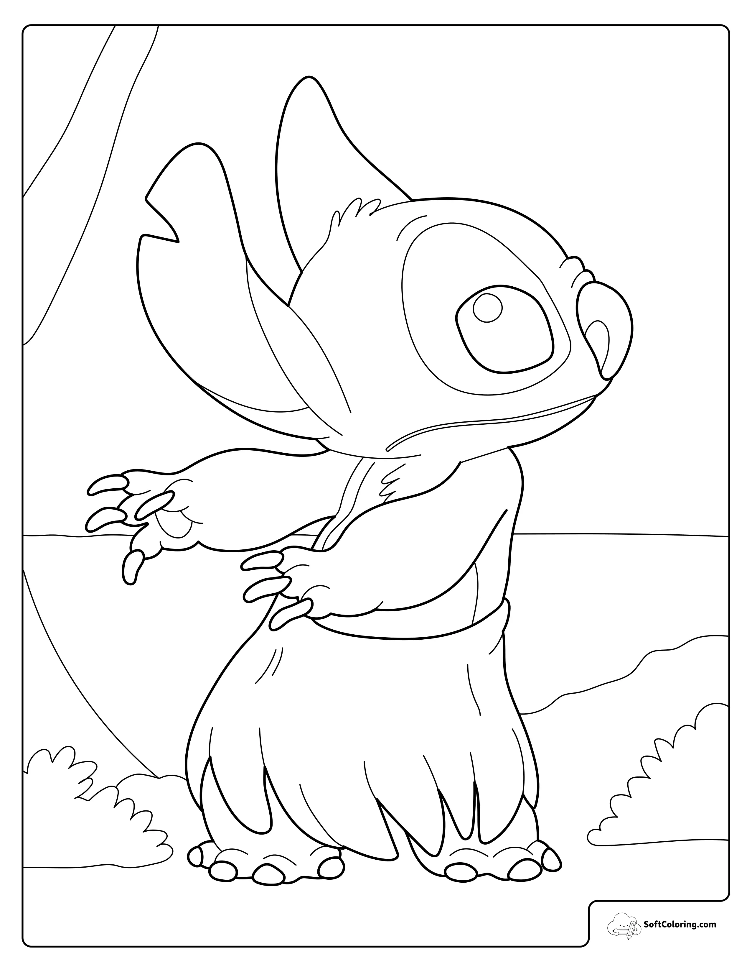 Stitch Dancing Playfully