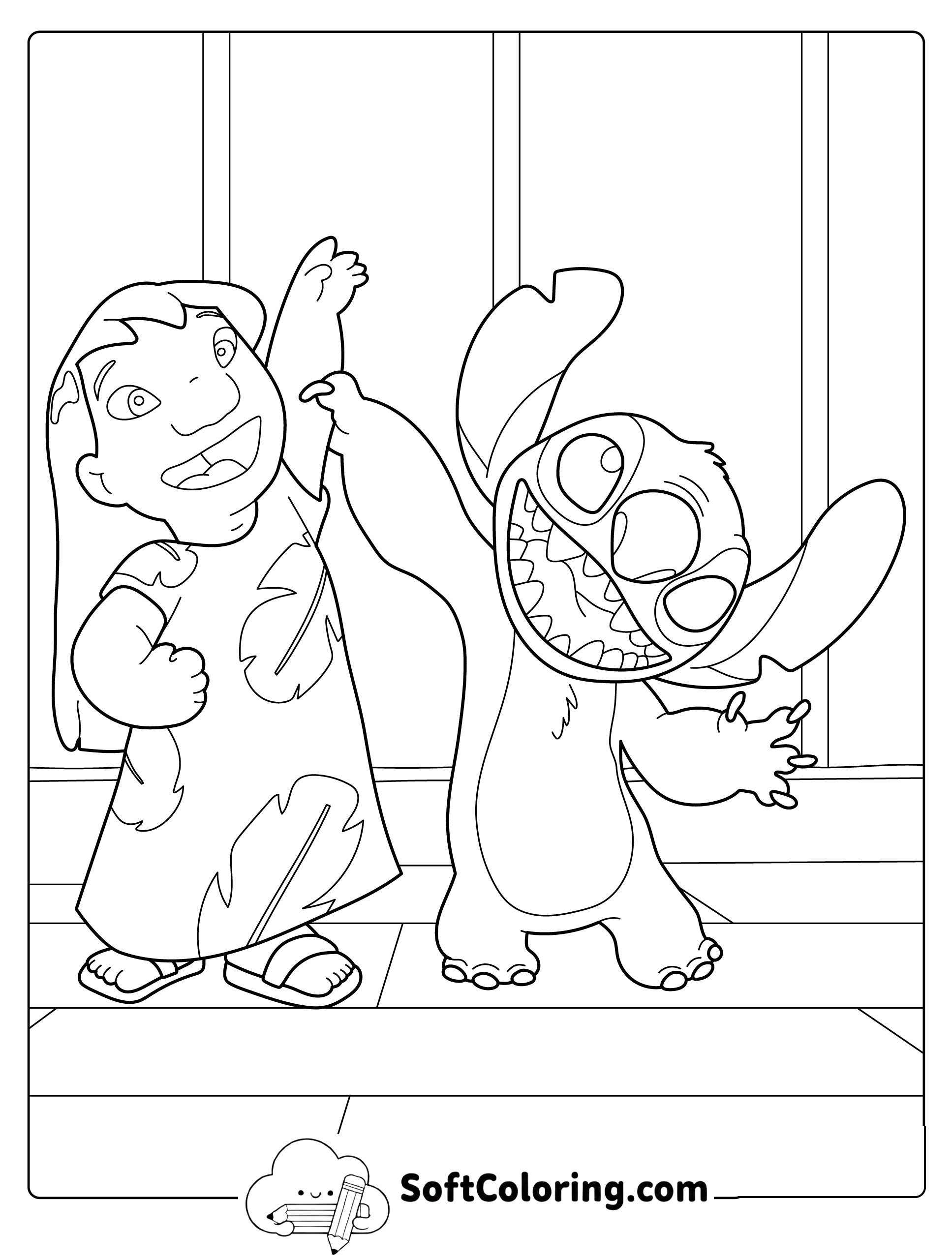 Stitch and Lilo Happy Together