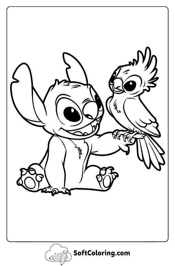 Stitch with Tropical Bird