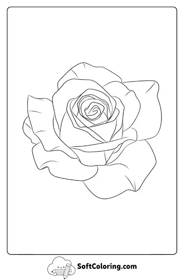 Sunset Colors Reflected In A Rose