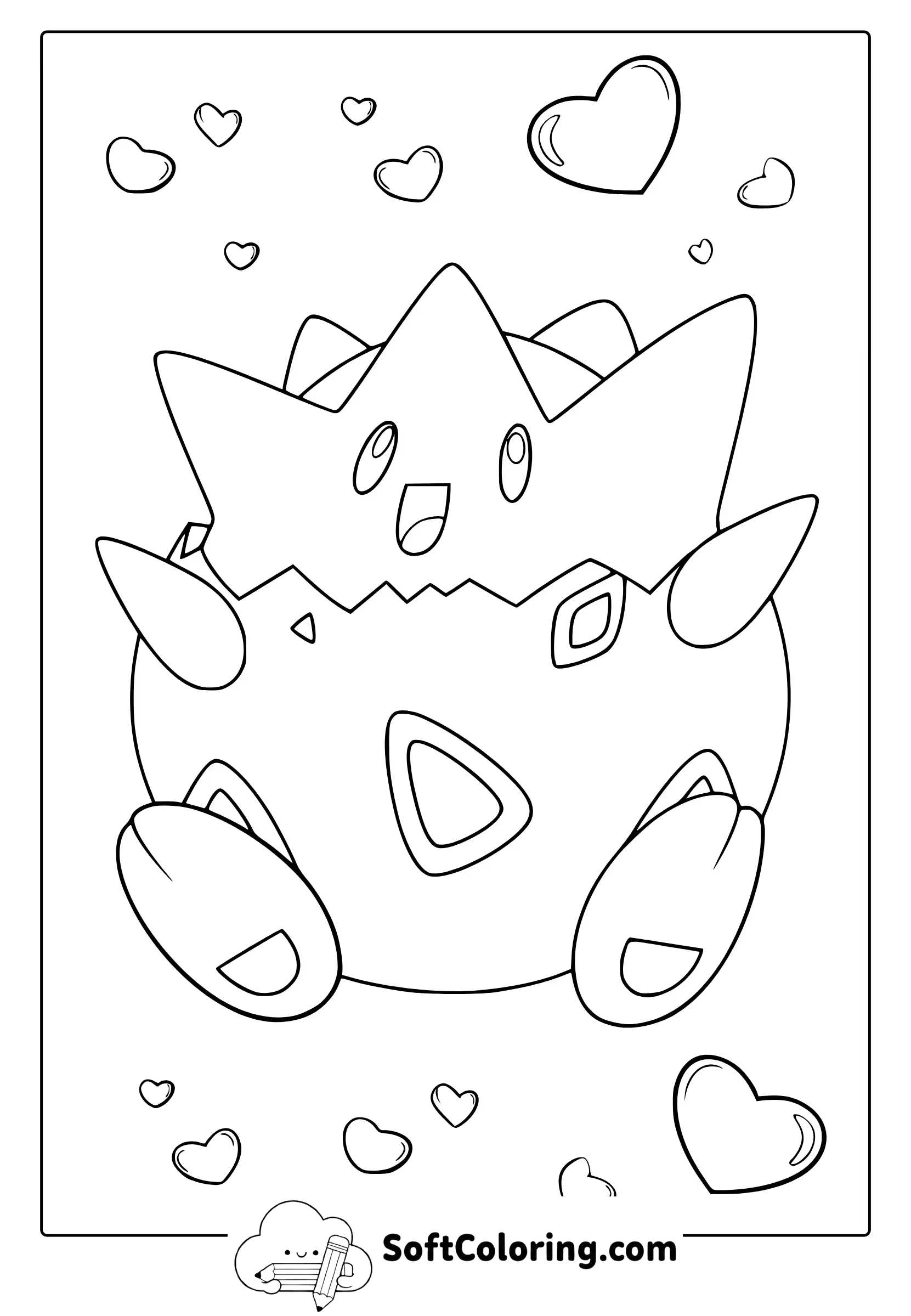 Togepi From Pokemon Coloring Page