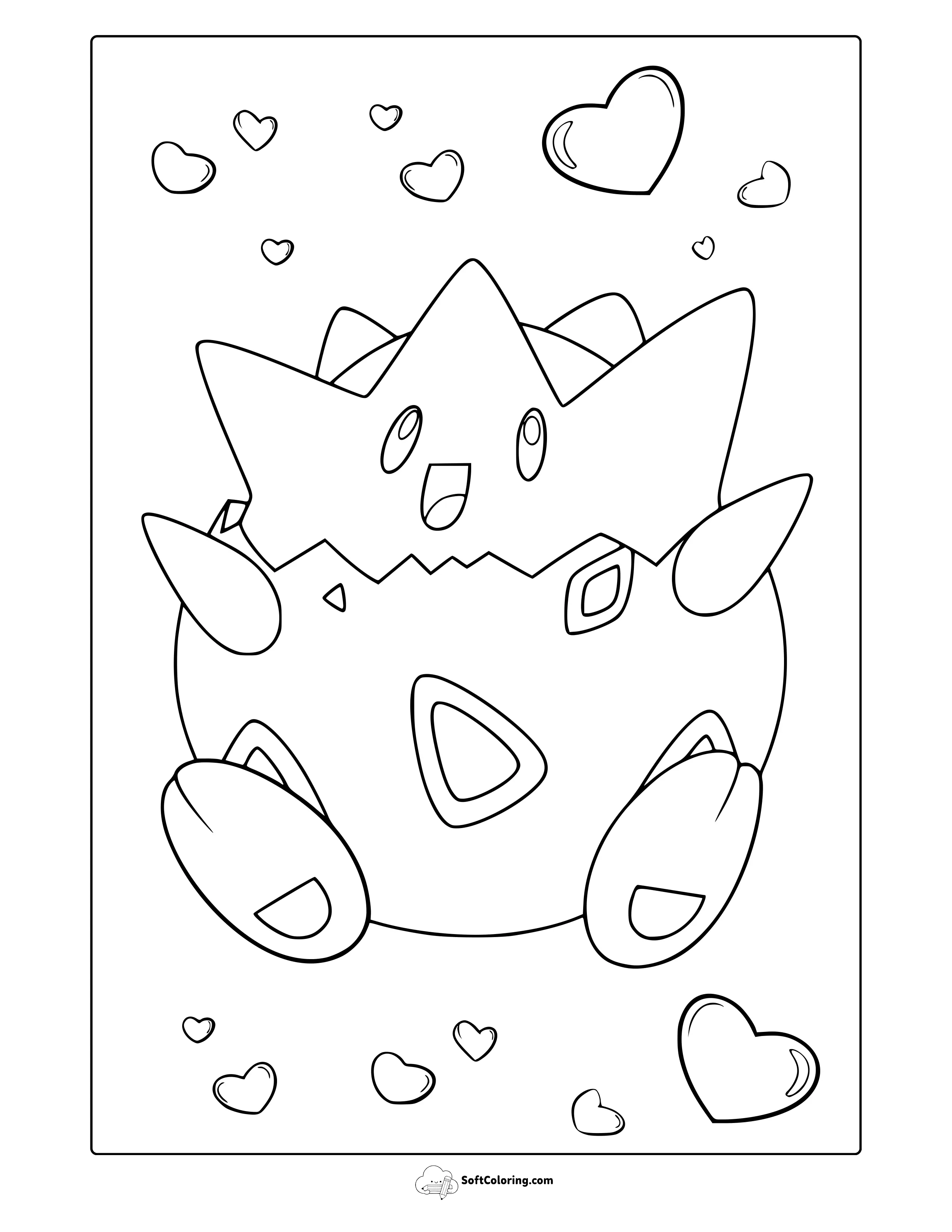 Togepi From Pokemon Coloring Page