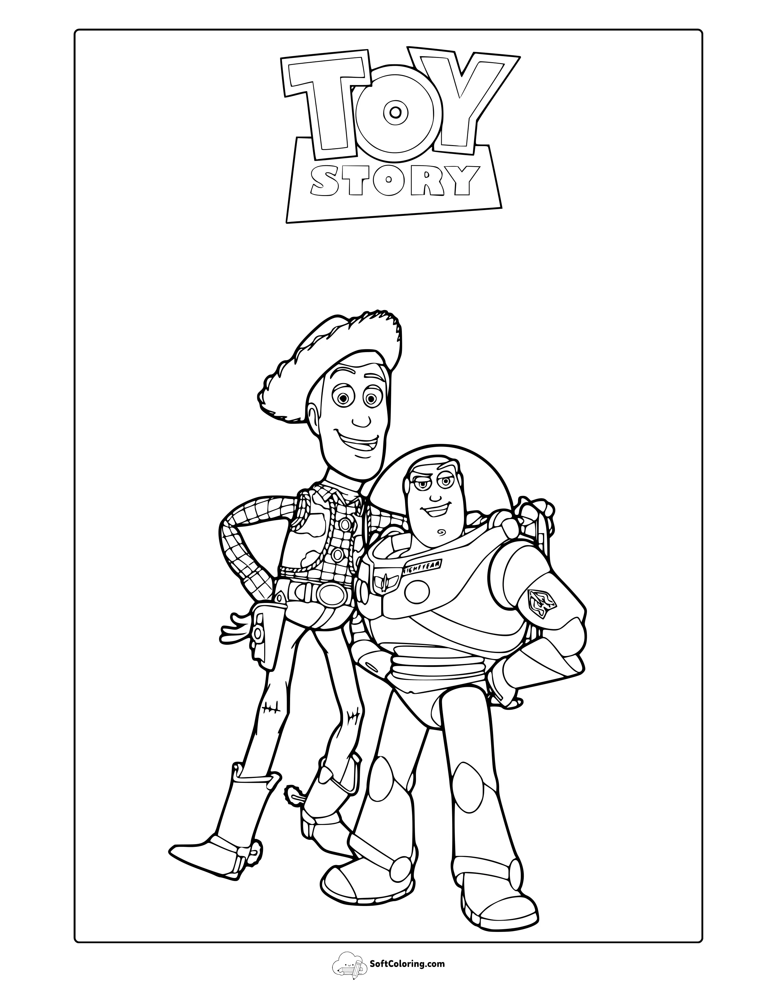 Toy Story Coloring Page