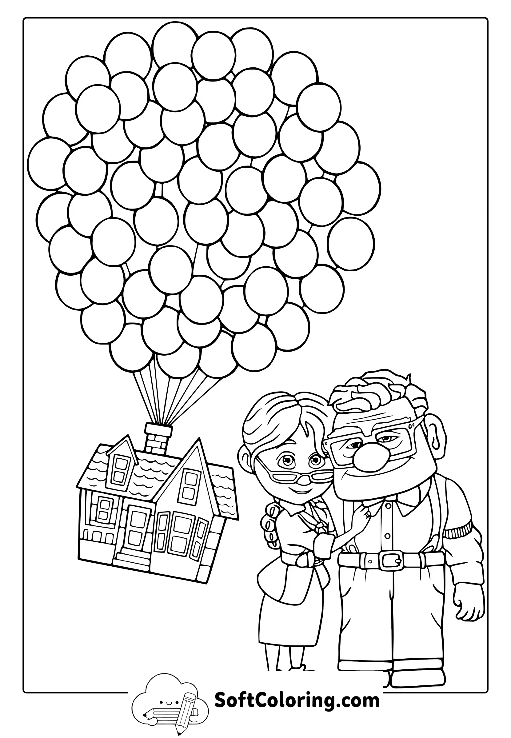 Up Coloring Page