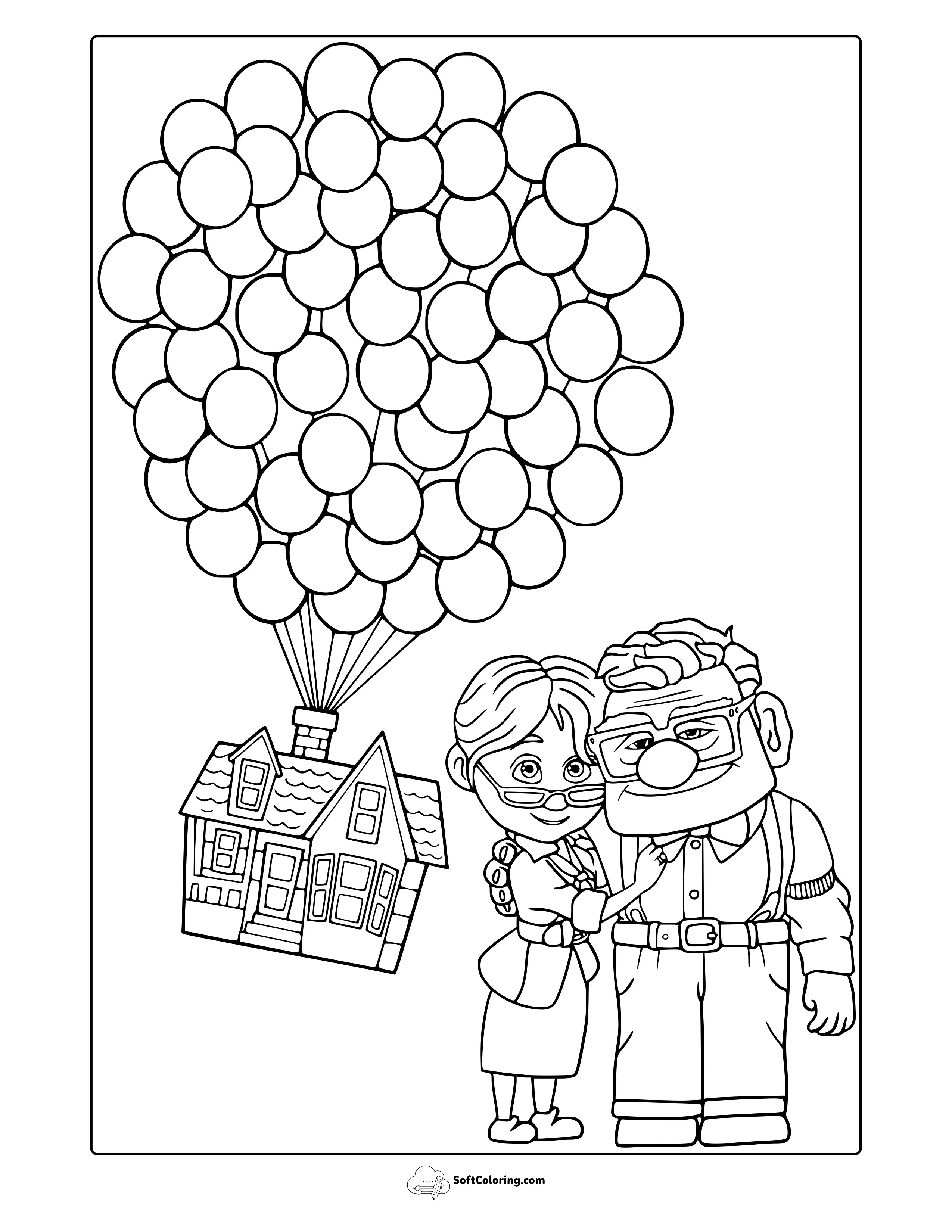Up Coloring Page