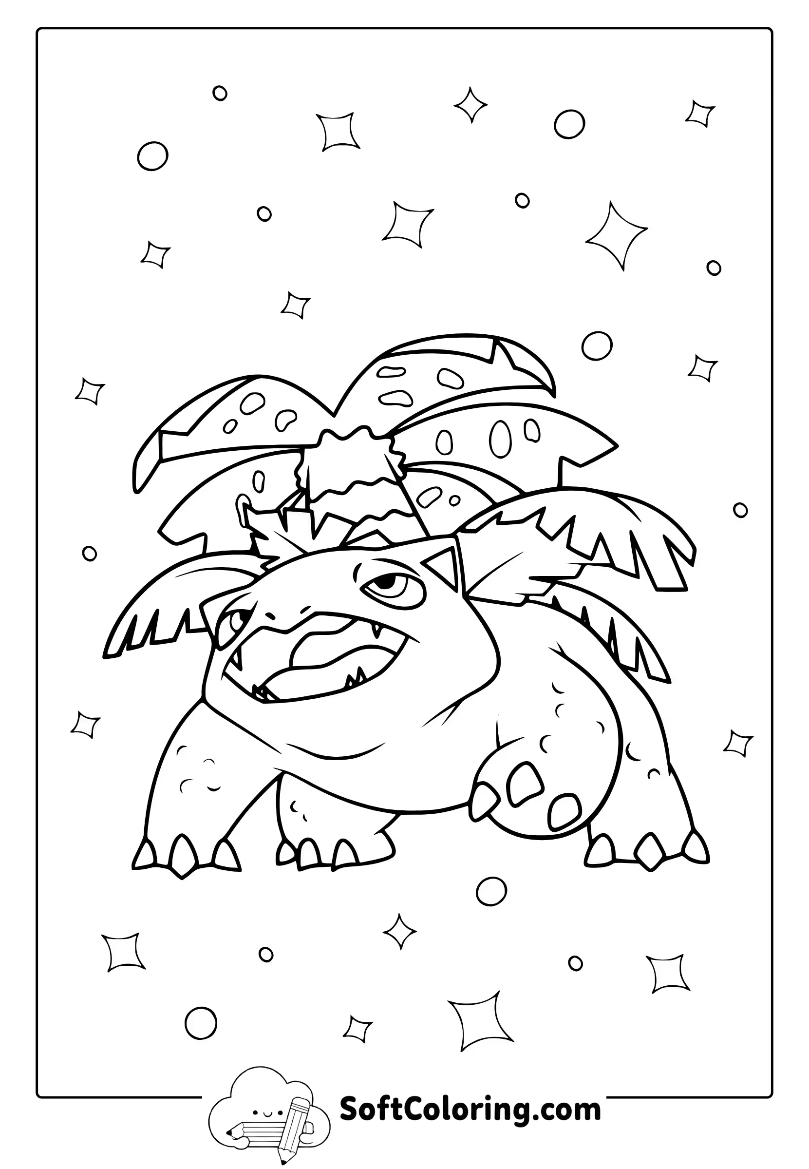 Venusaur From Pokemon Coloring Page
