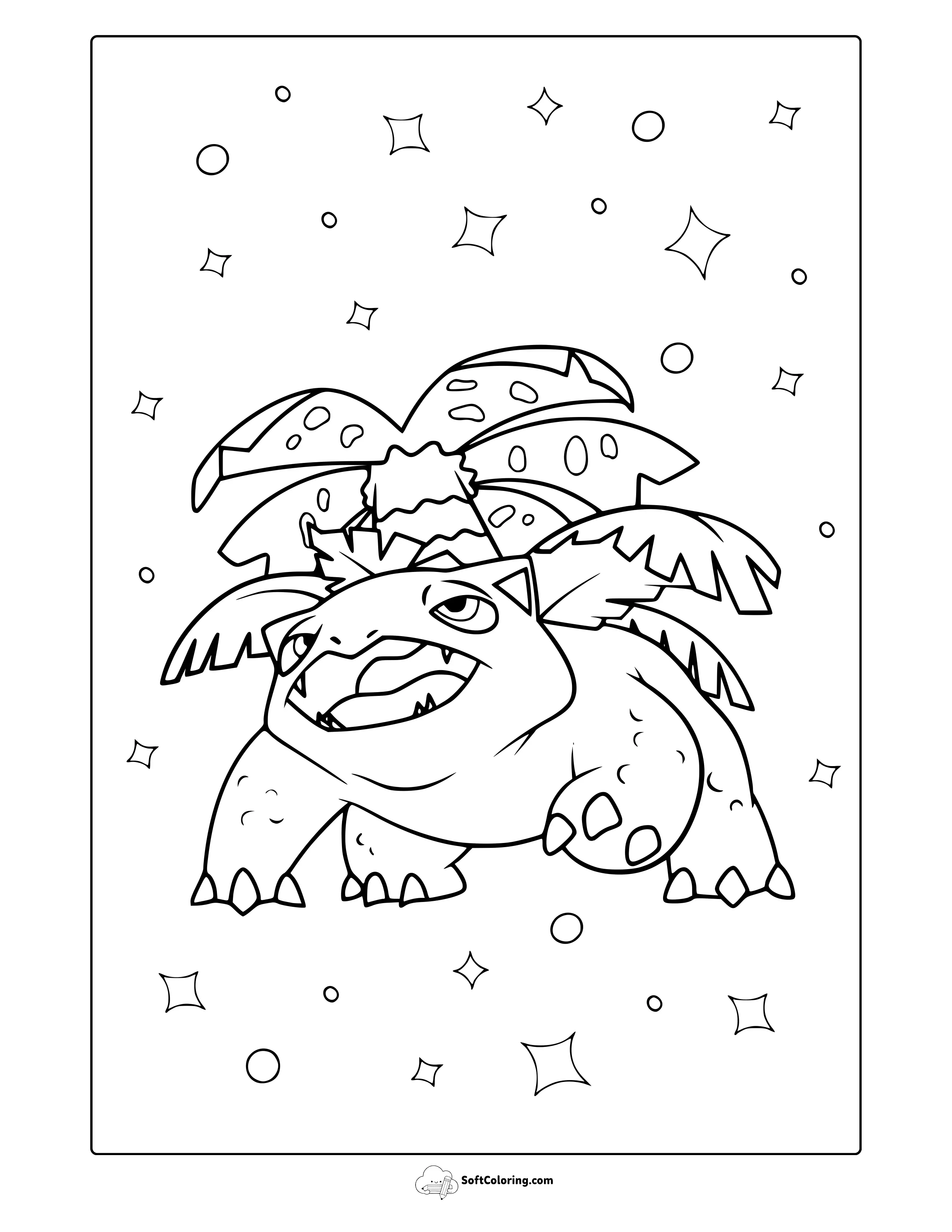 Venusaur From Pokemon Coloring Page