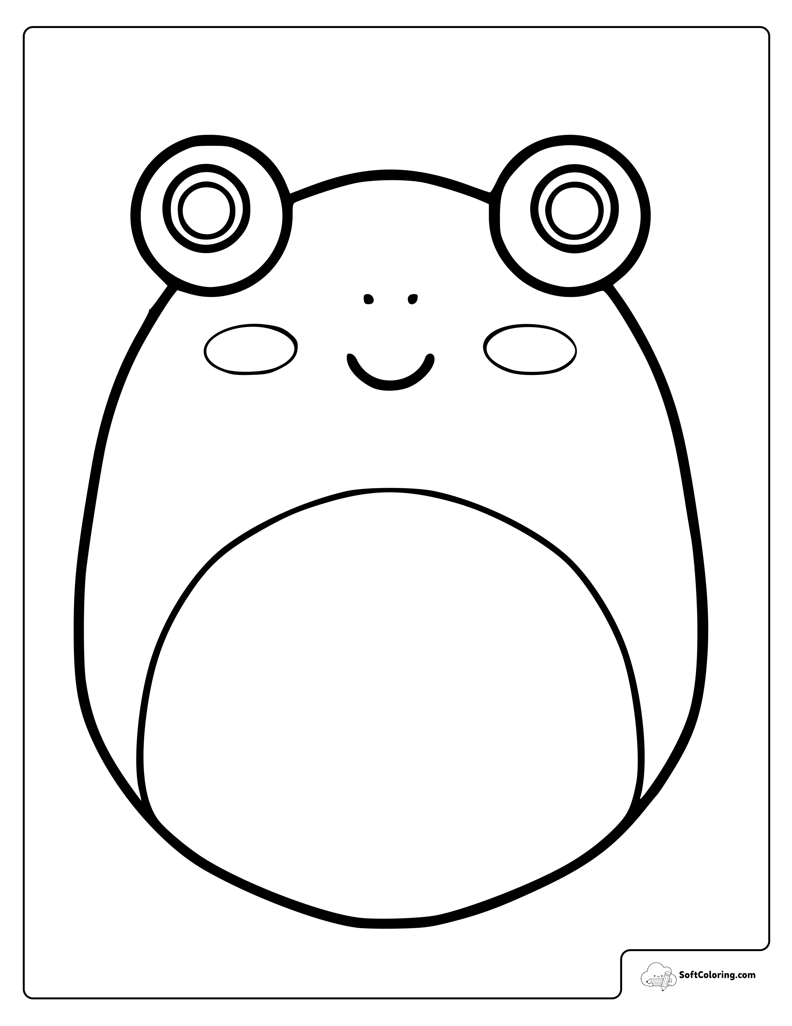 Wendy The Frog Squishmallow Coloring Page