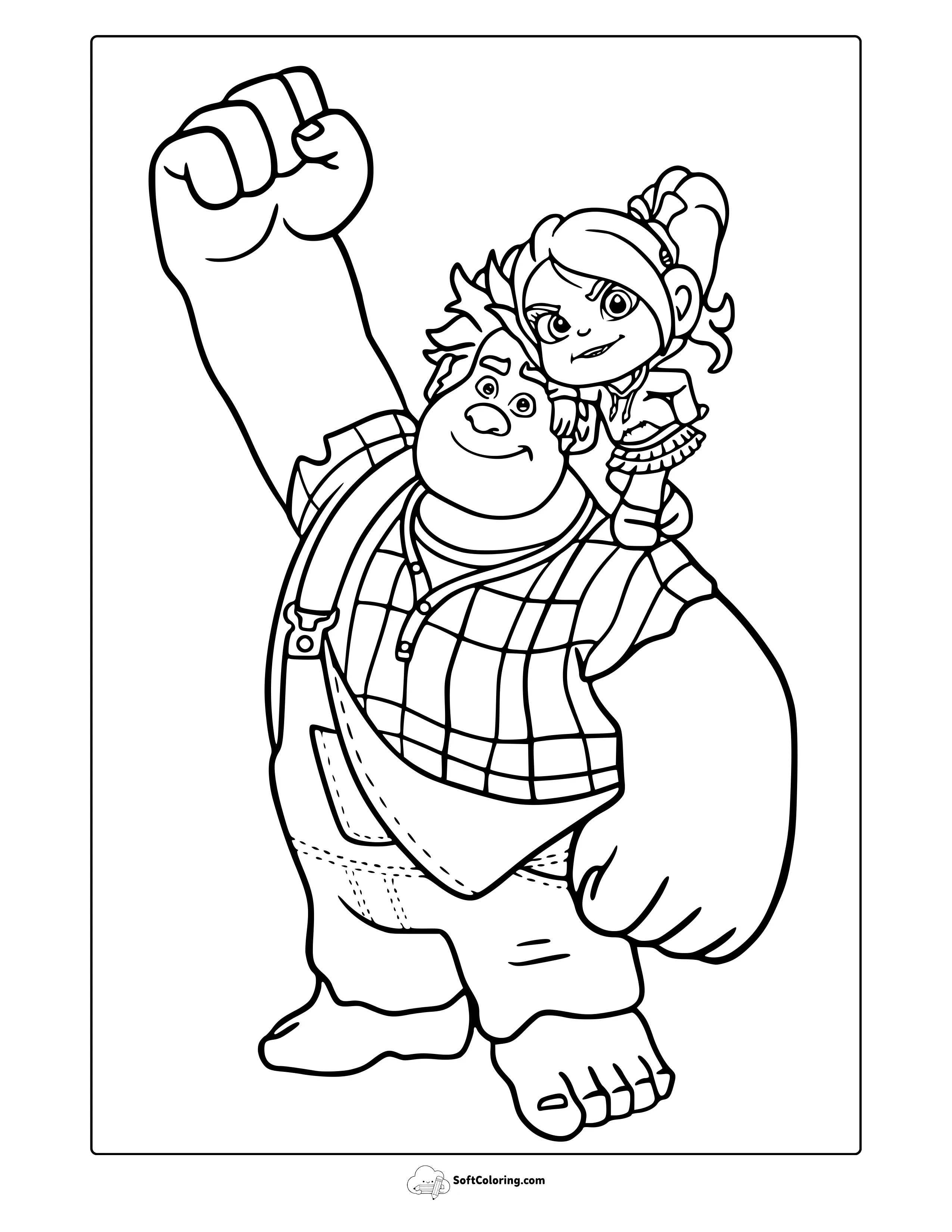 Wreck-It Ralph Coloring Page