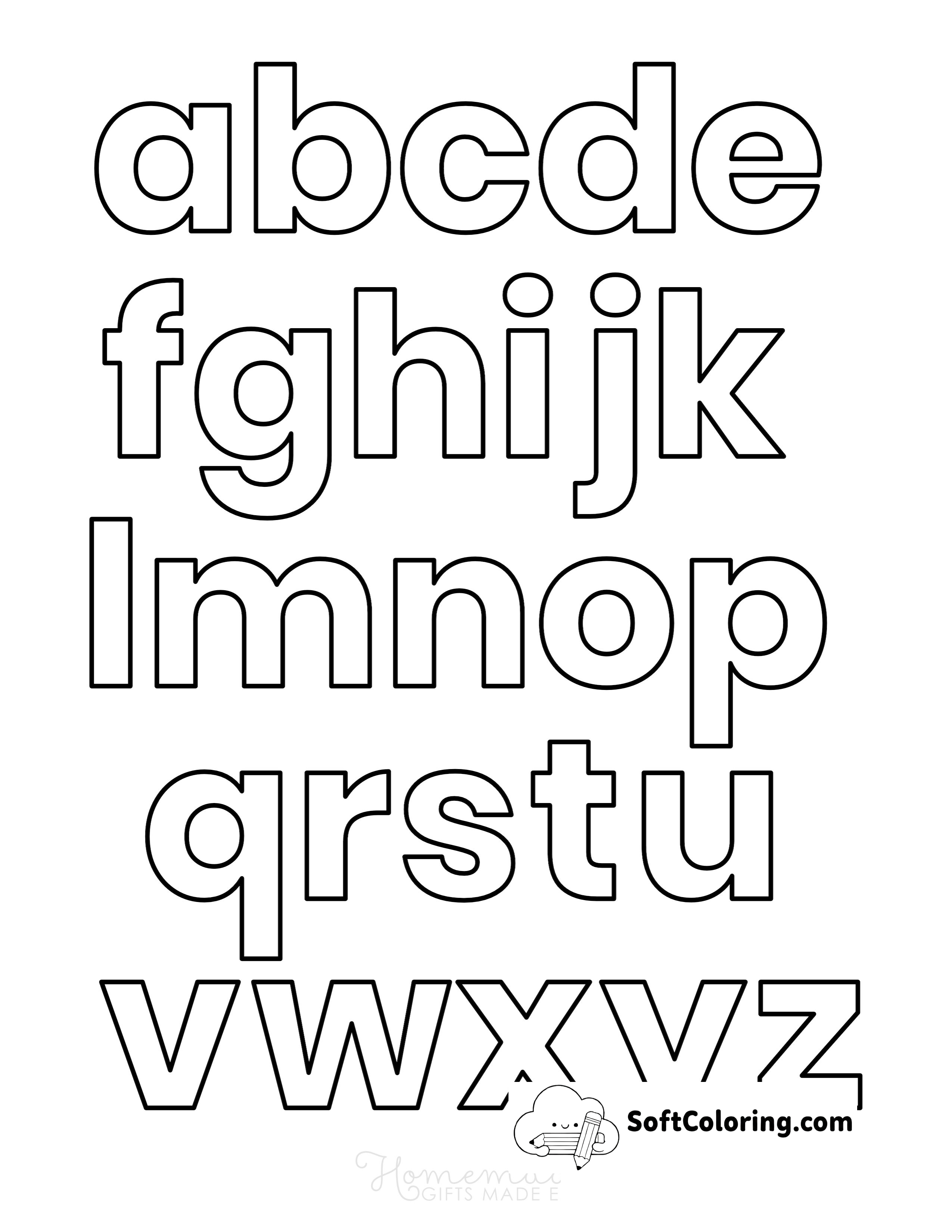 Lowercase ABC Coloring Sheet