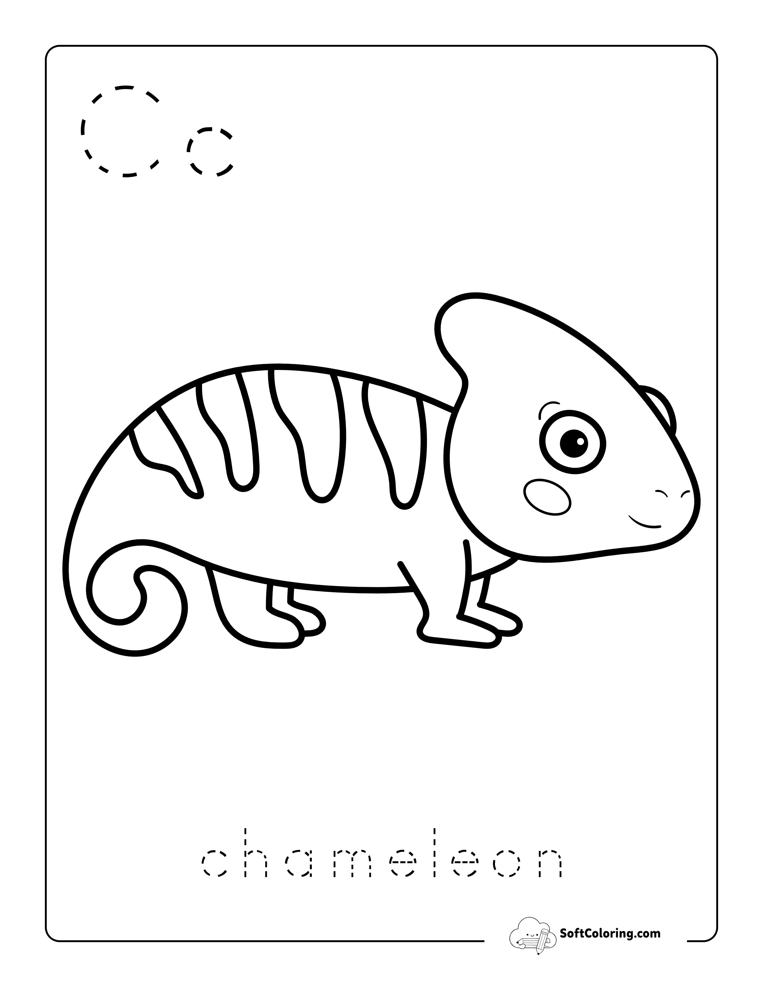 Letter C Alphabet Coloring Sheet