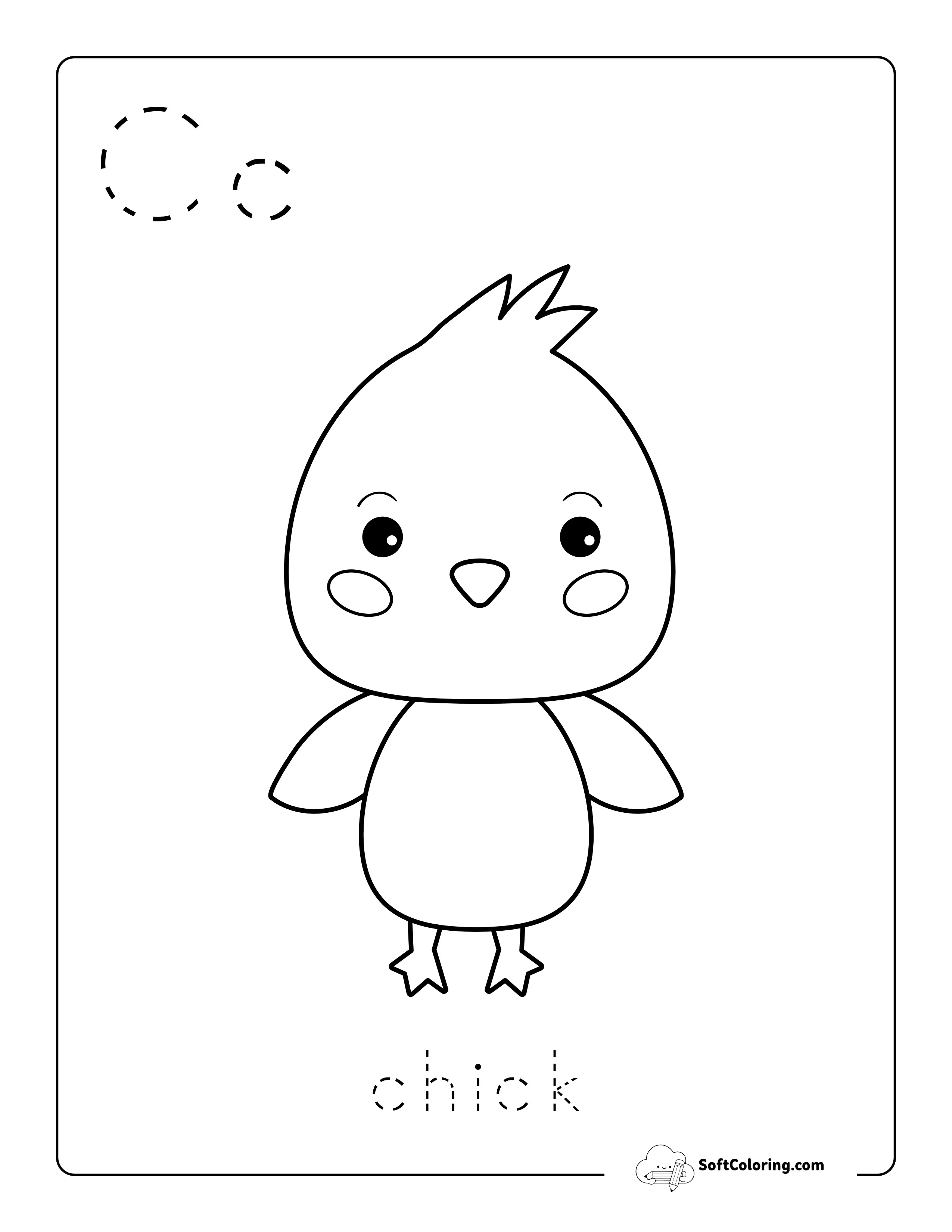 Baby Animal Alphabet Picture To Color