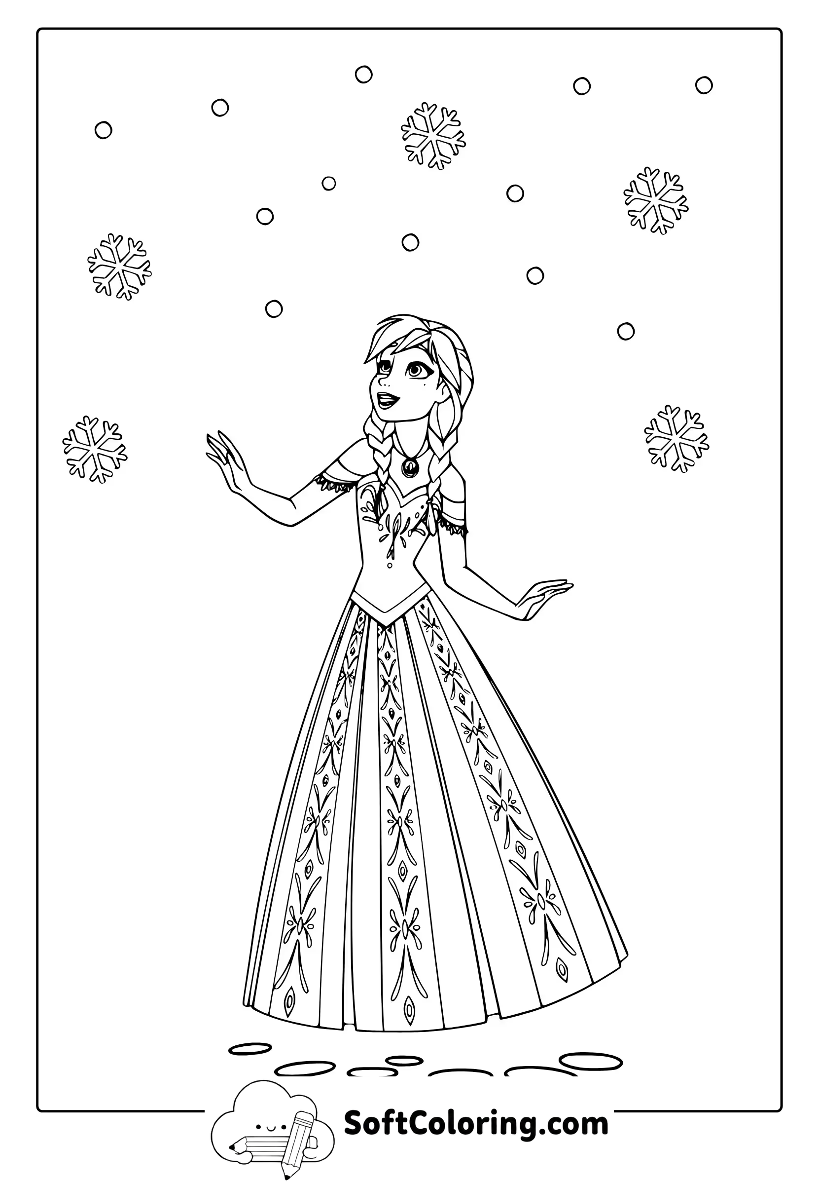 anna coloring page