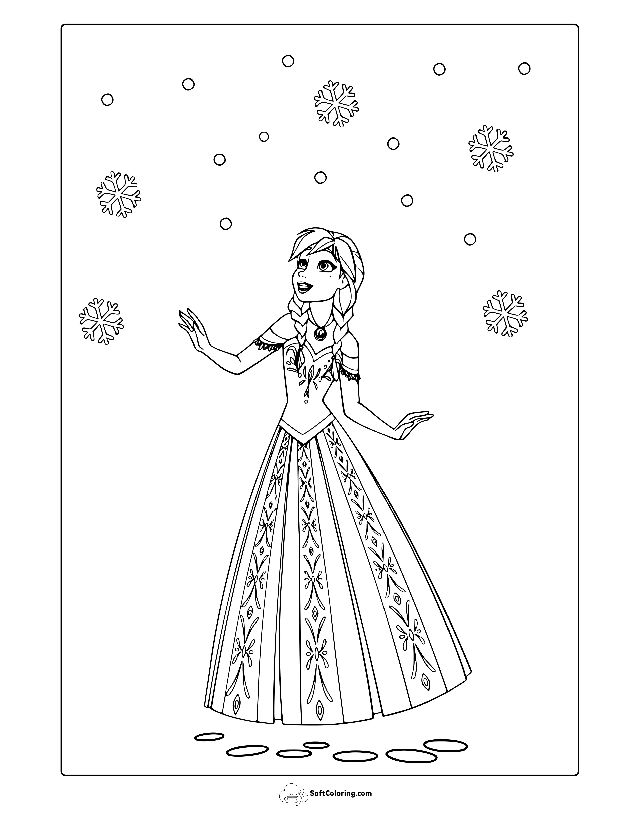 Anna Coloring Page