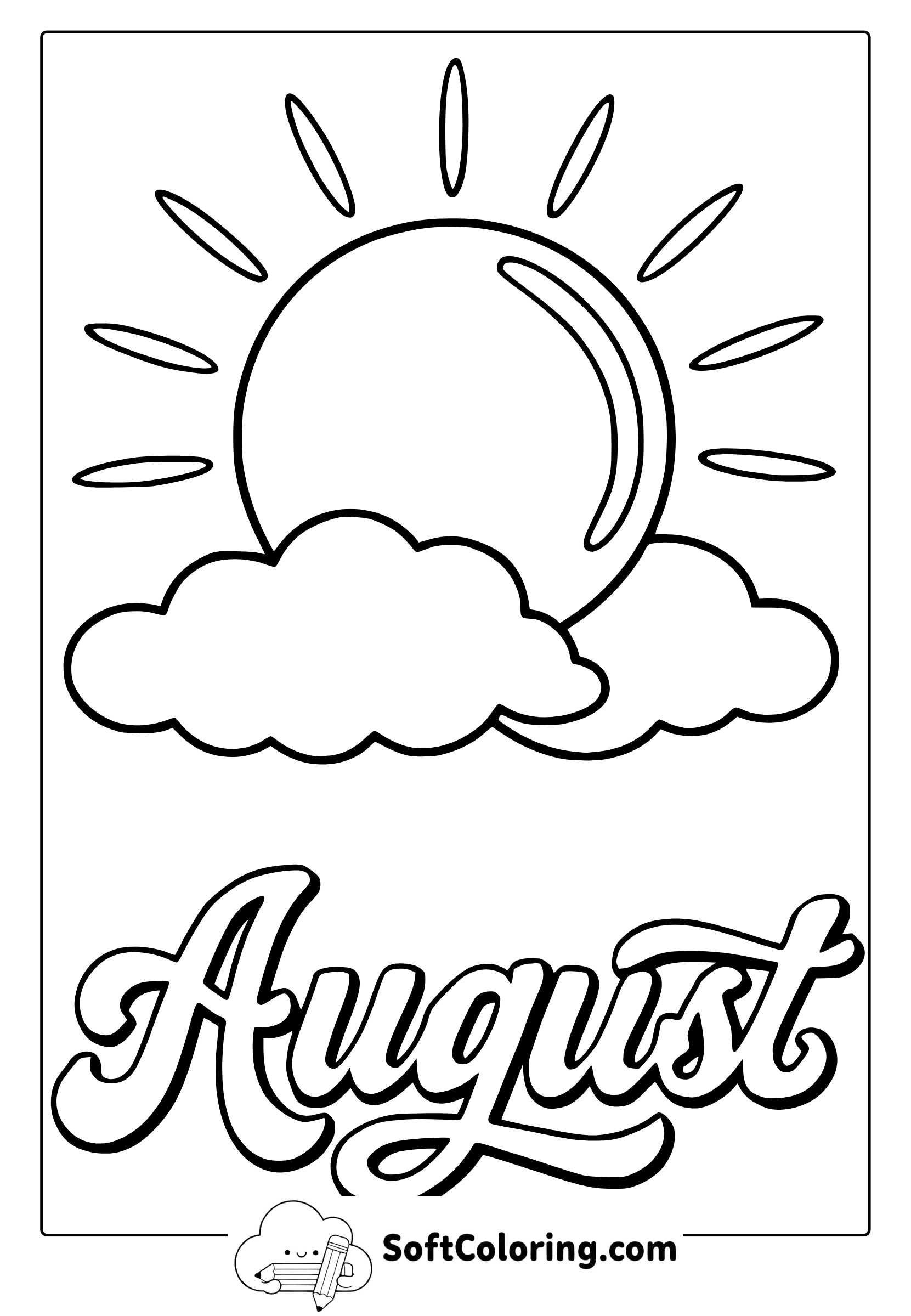 august sky coloring page