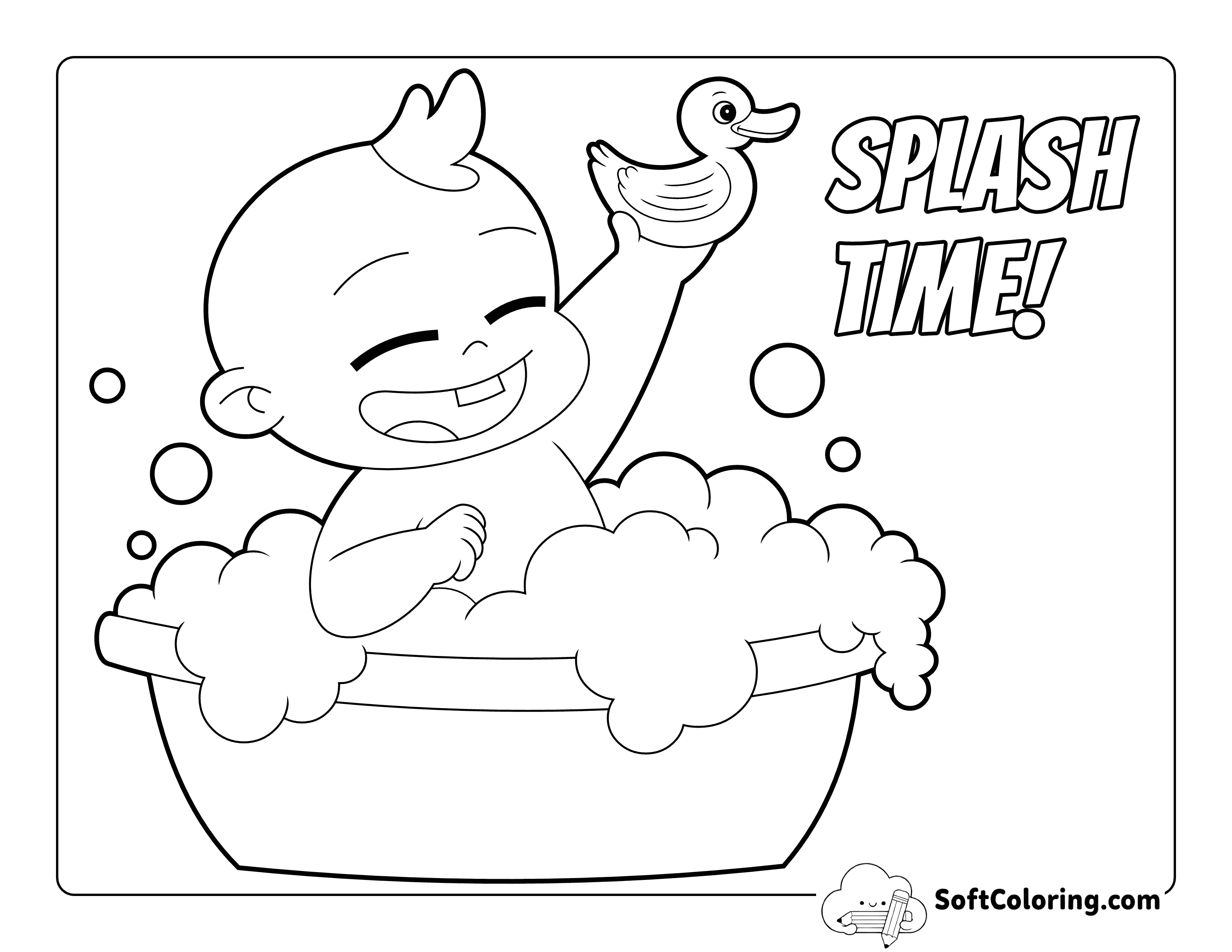 "Splash Time!" - Cute Baby Playing in Bathtub
