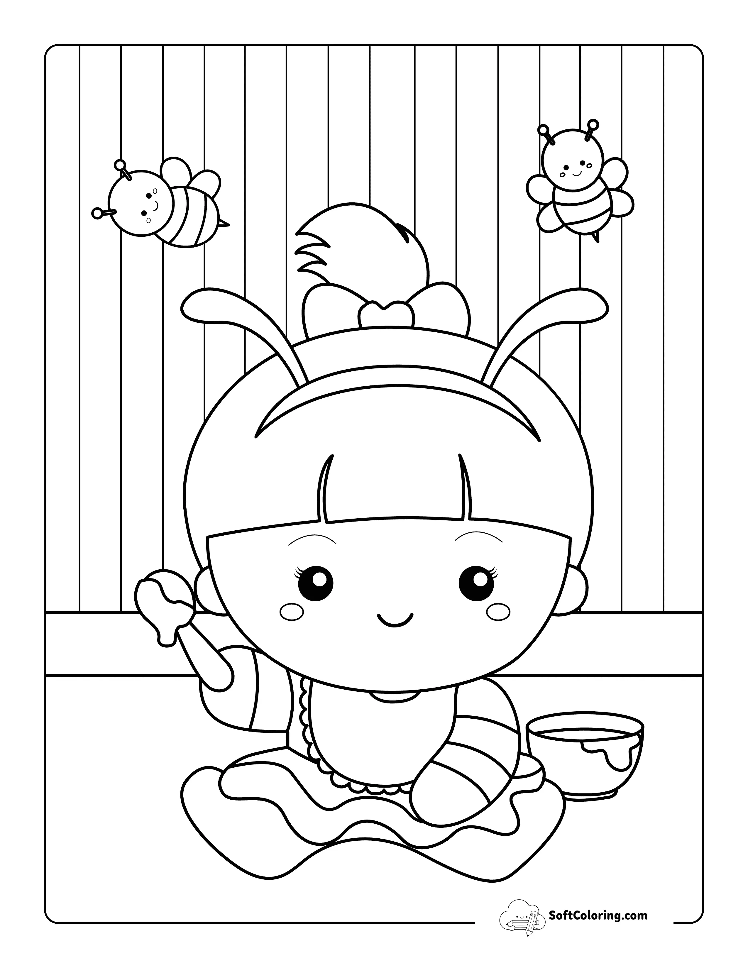 Kawaii Baby Dressed As A Bee