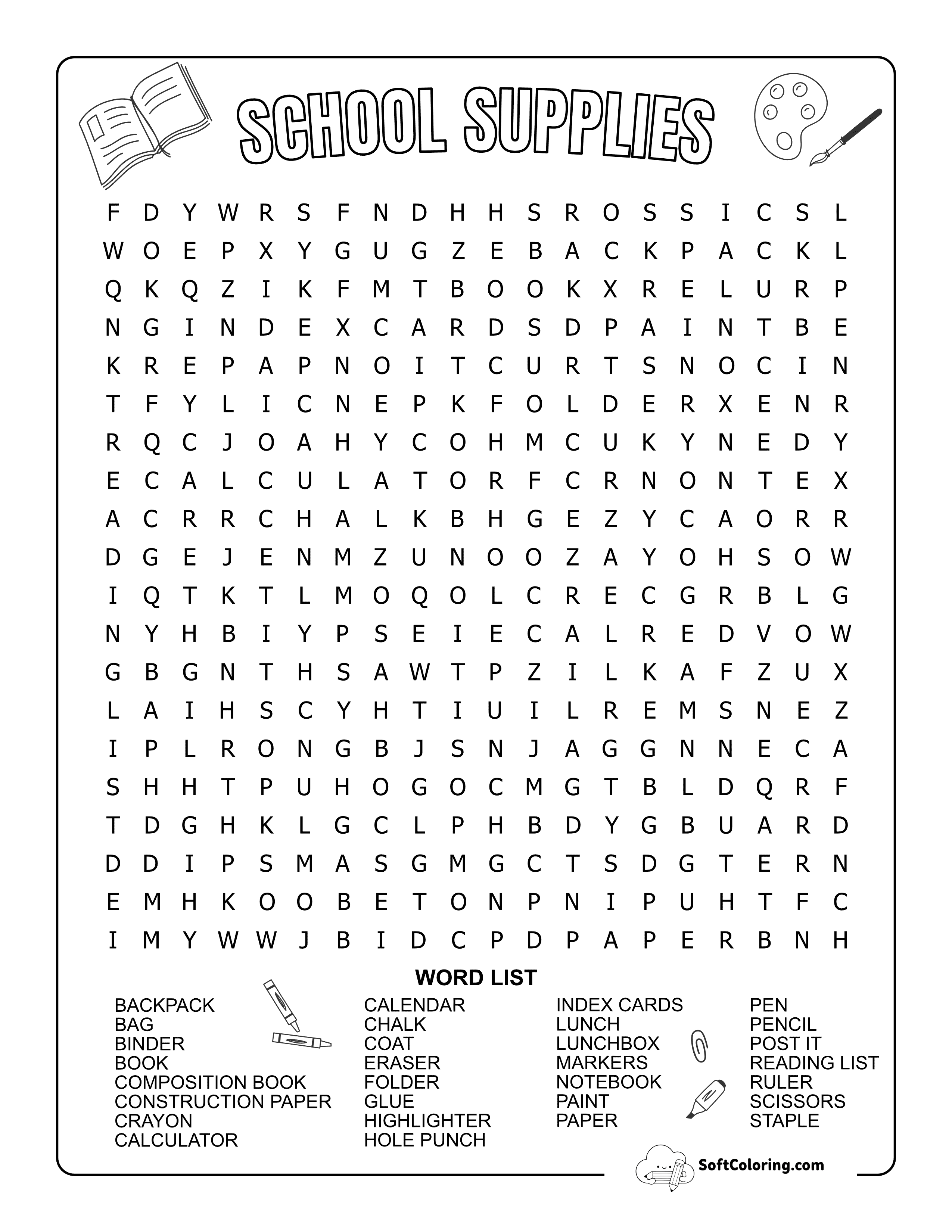 Hard - Back To School Supplies