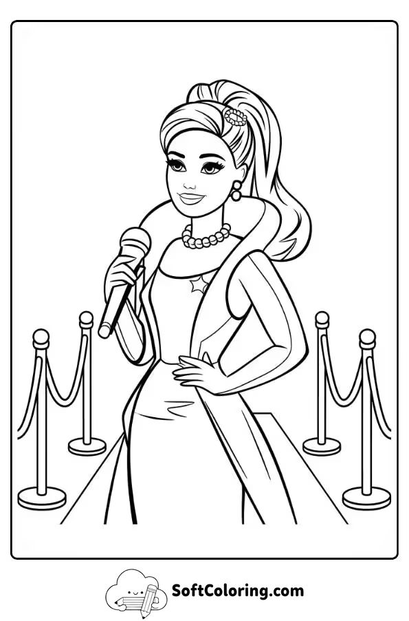 Barbie Movie Coloring Page