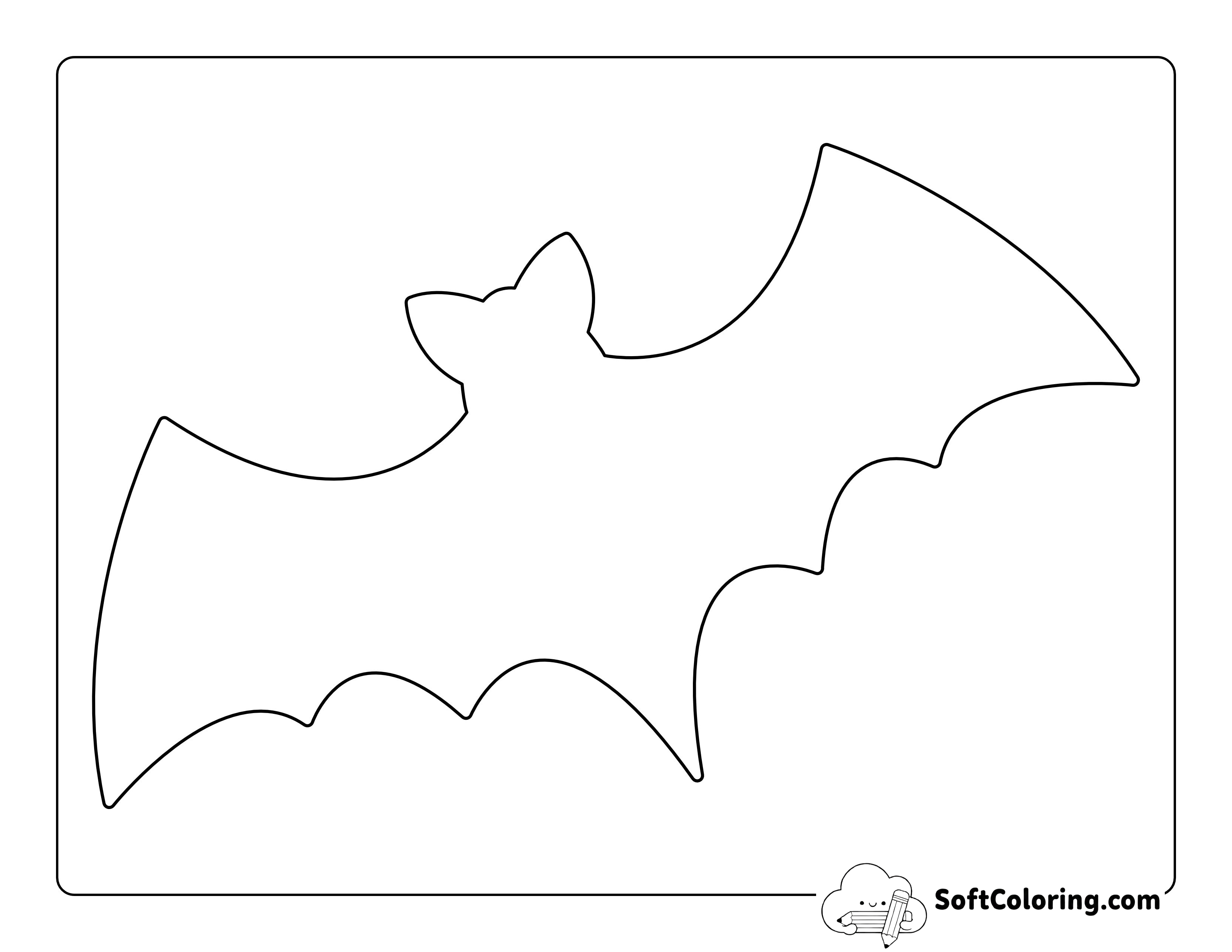 Printable Bat Template - Large