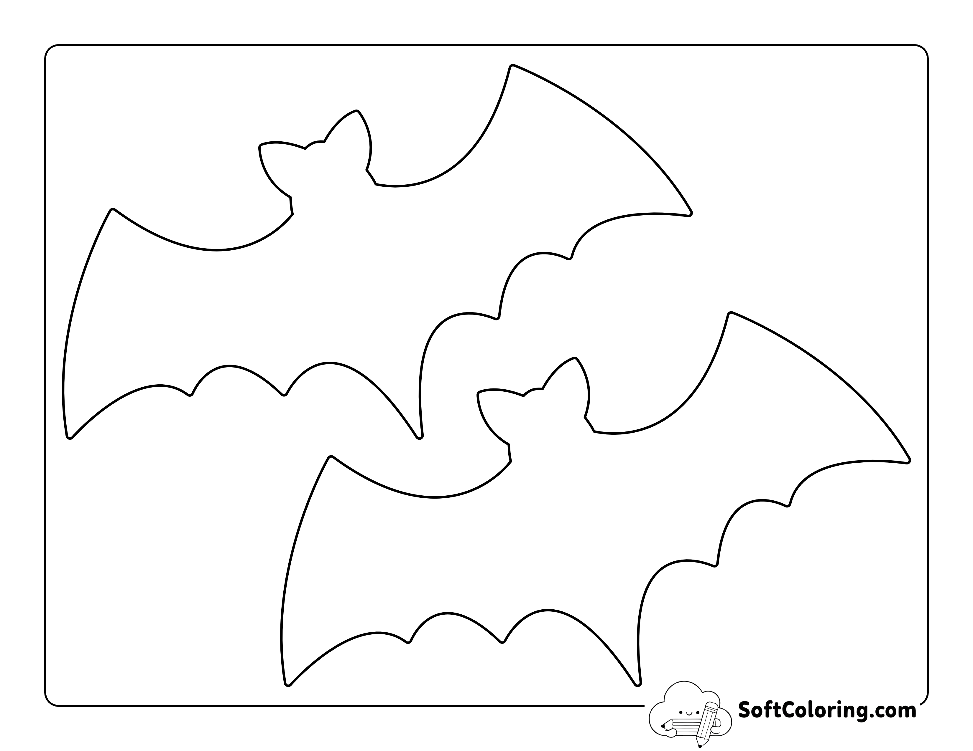 Printable Bat Template - Medium