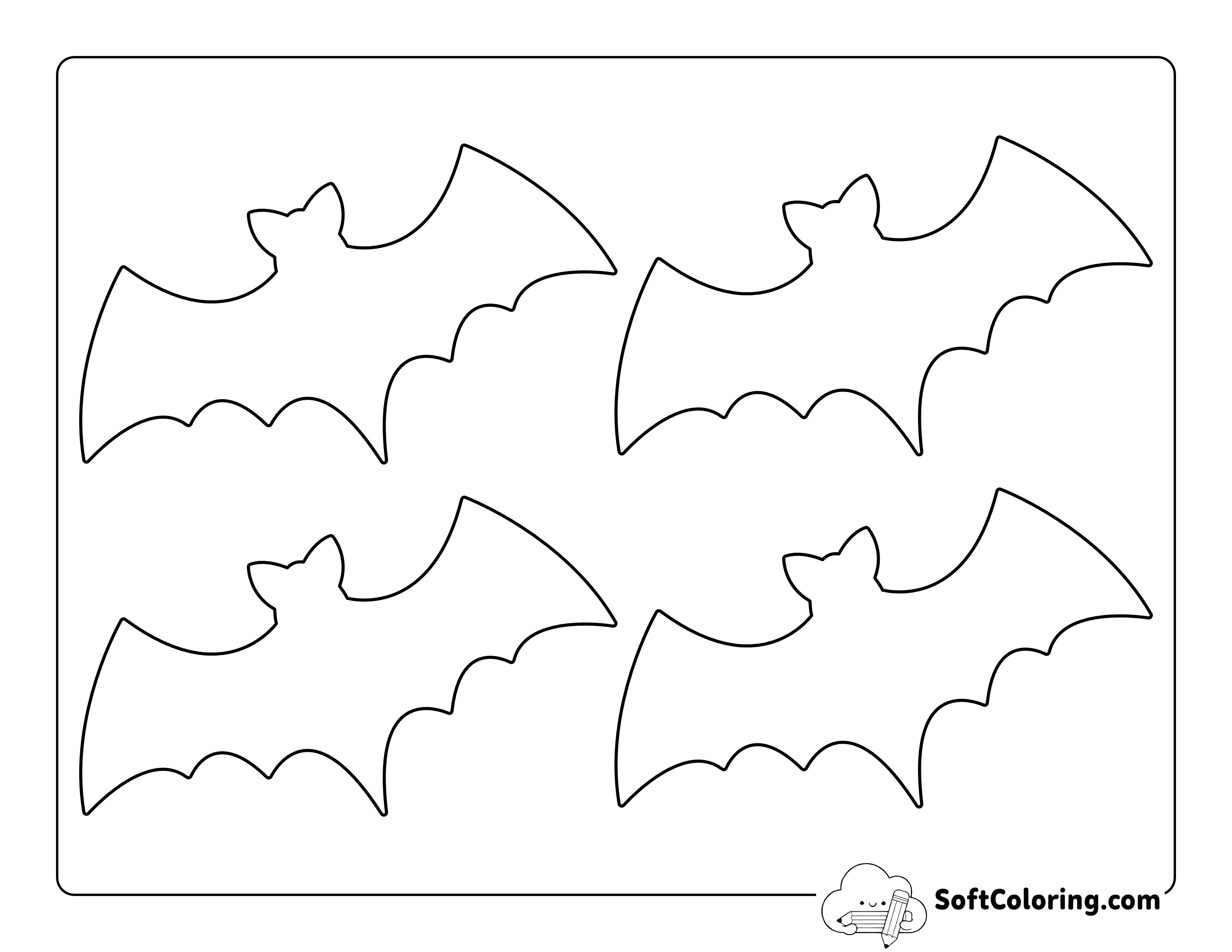 Printable Bat Template - Small