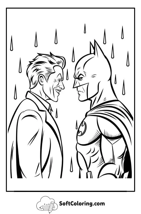 Batman Joker Coloring Page