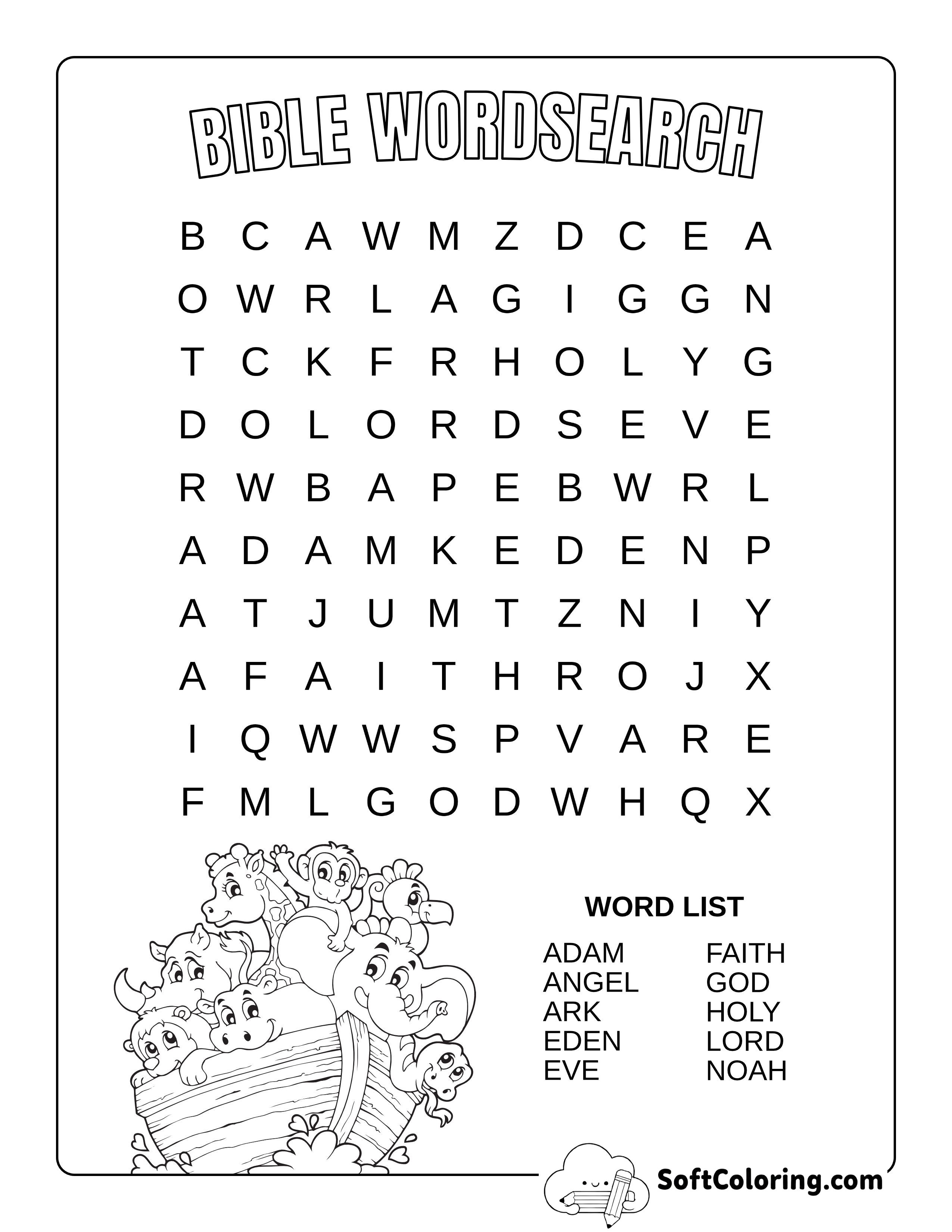Easy Bible Word Search