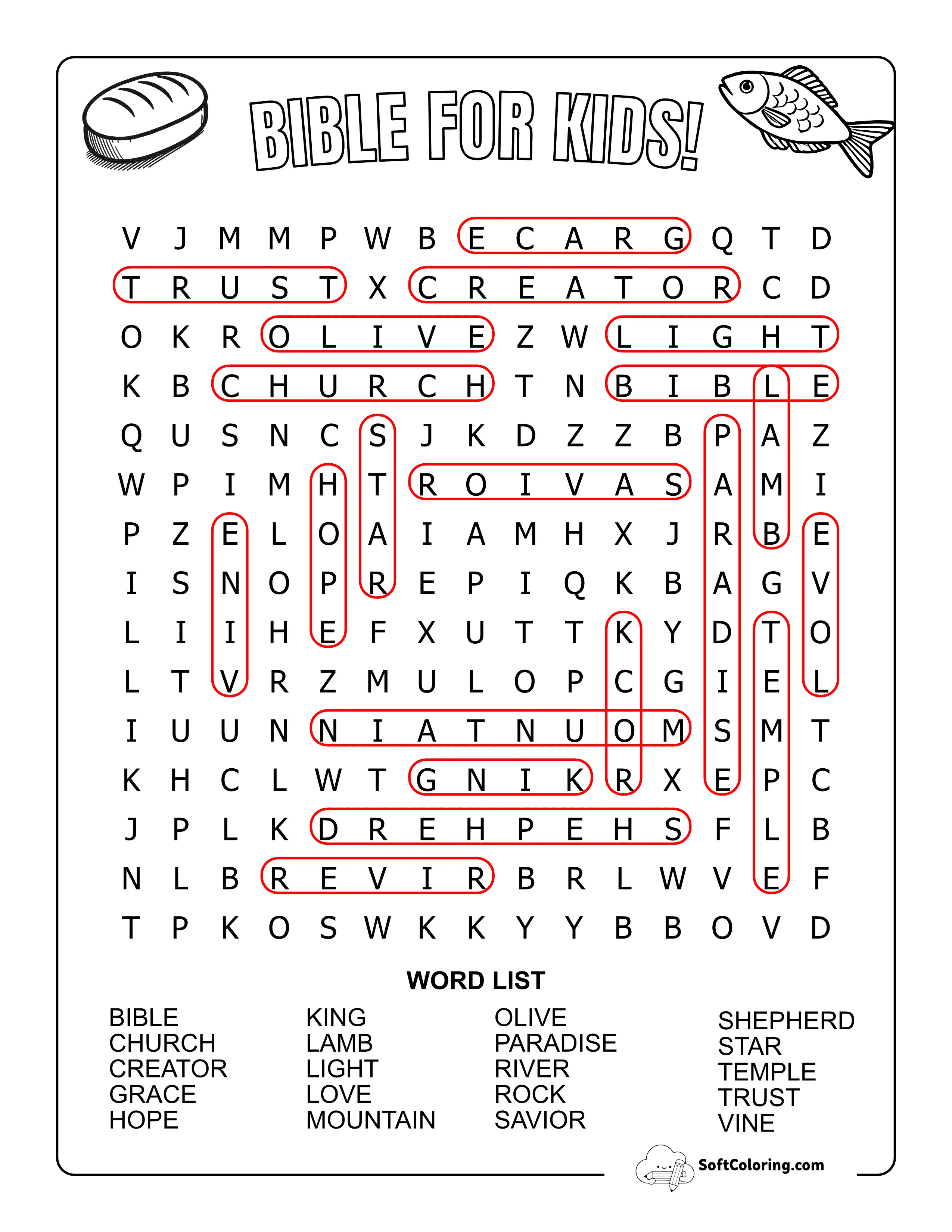 Medium Bible For Kids Solution