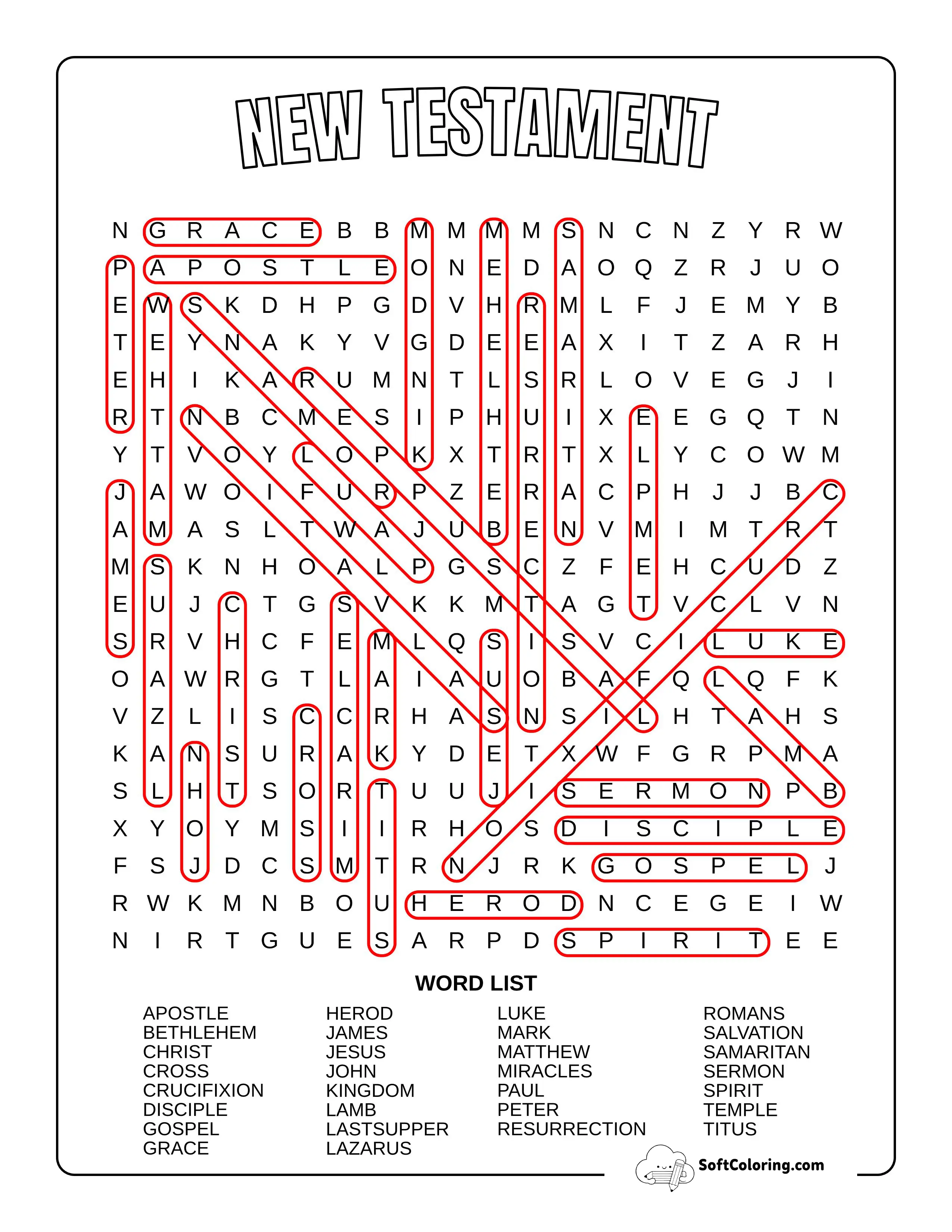 Hard New Testament Answers