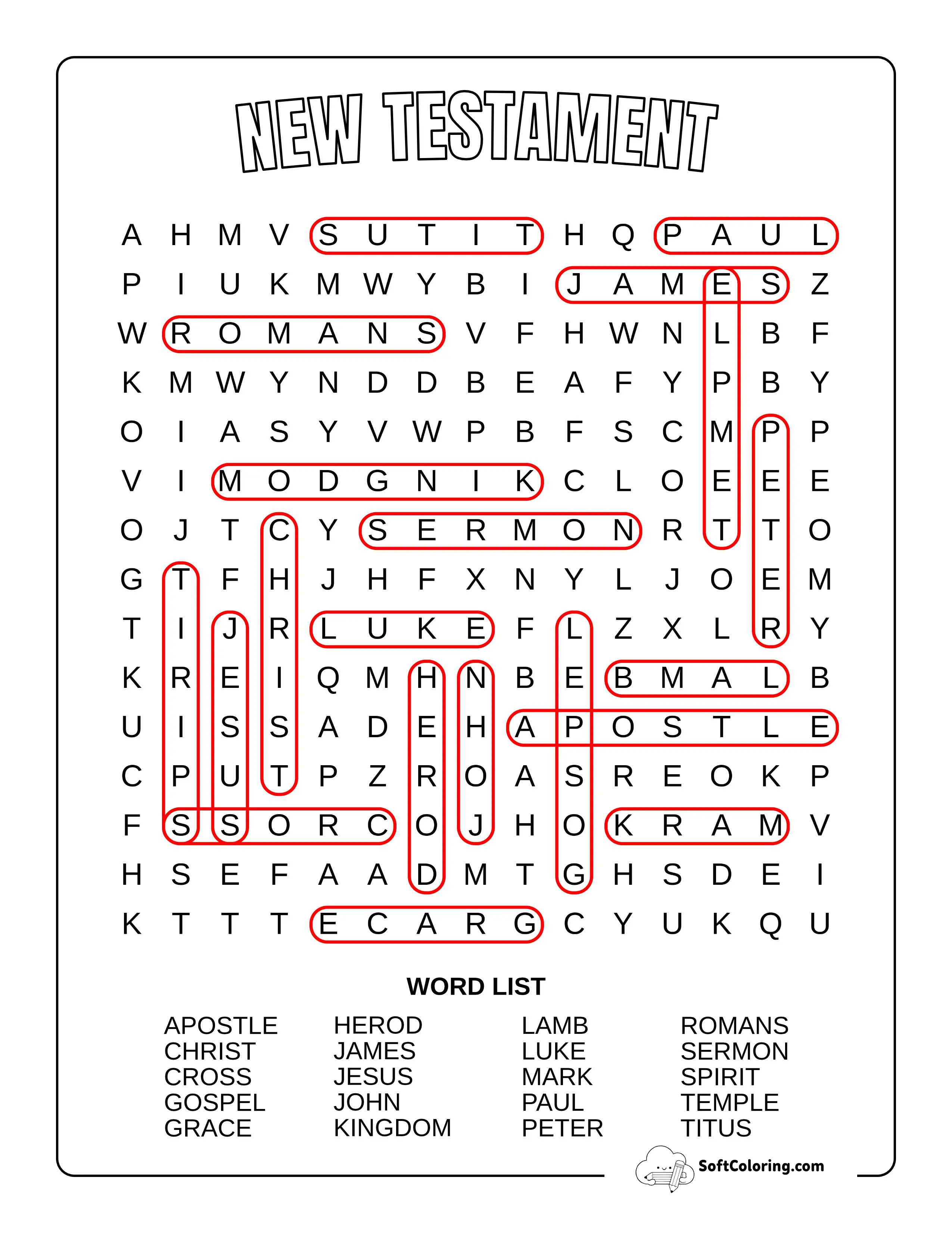 Medium New Testament Solution