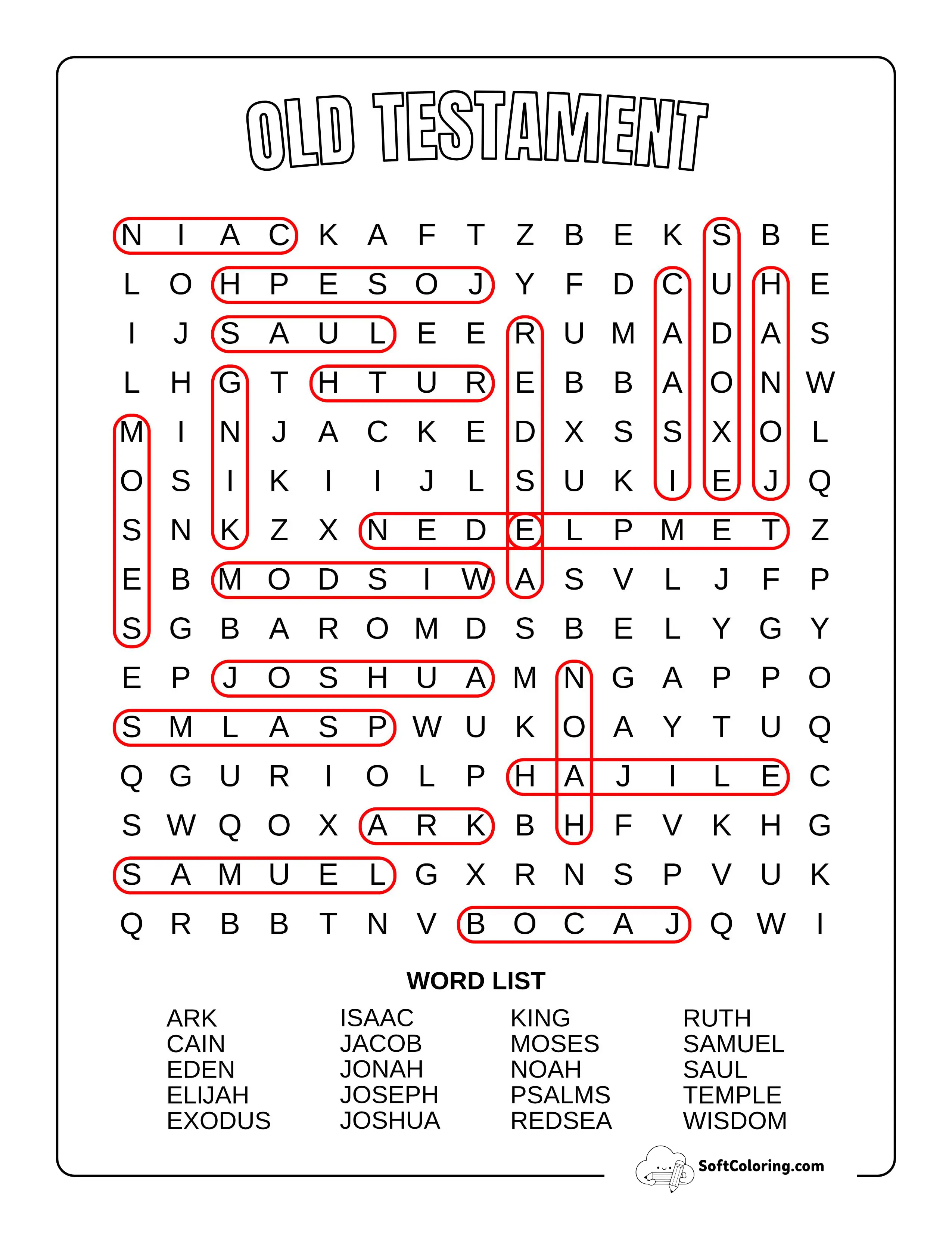 Medium Old Testament Solution