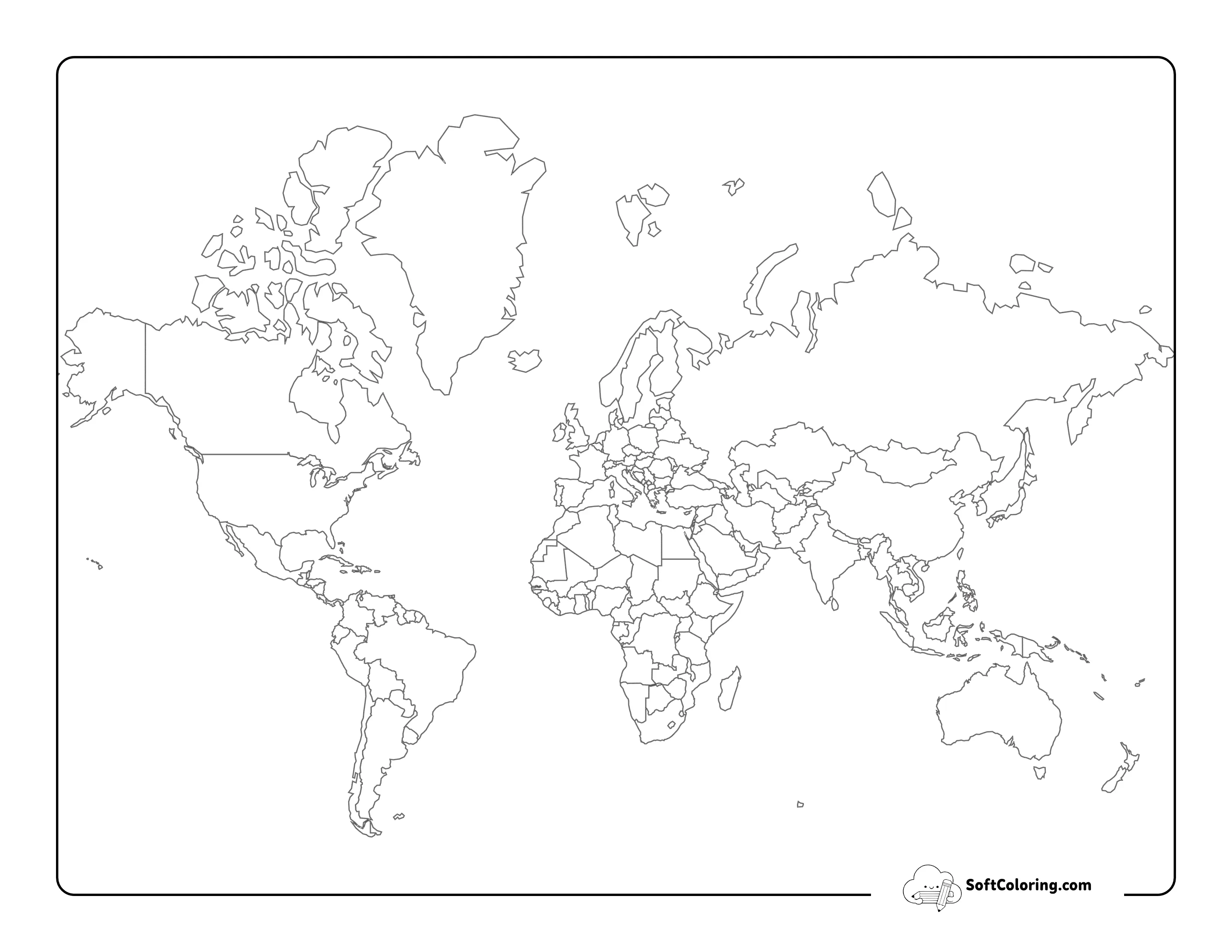 Blank World Map To Download